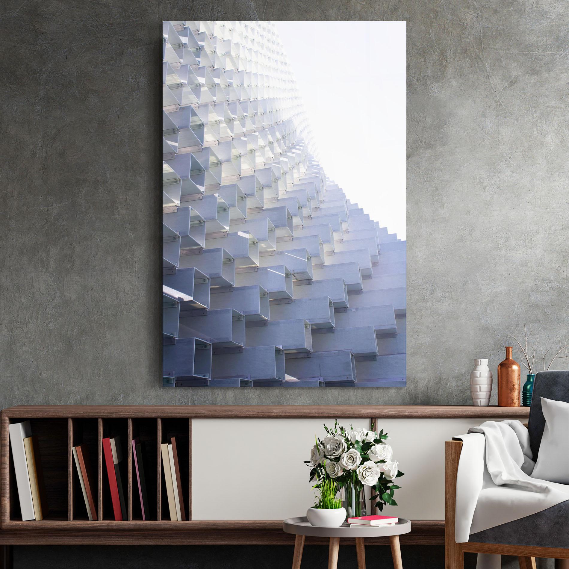 Стъклена картина 3d White Square mockup 2