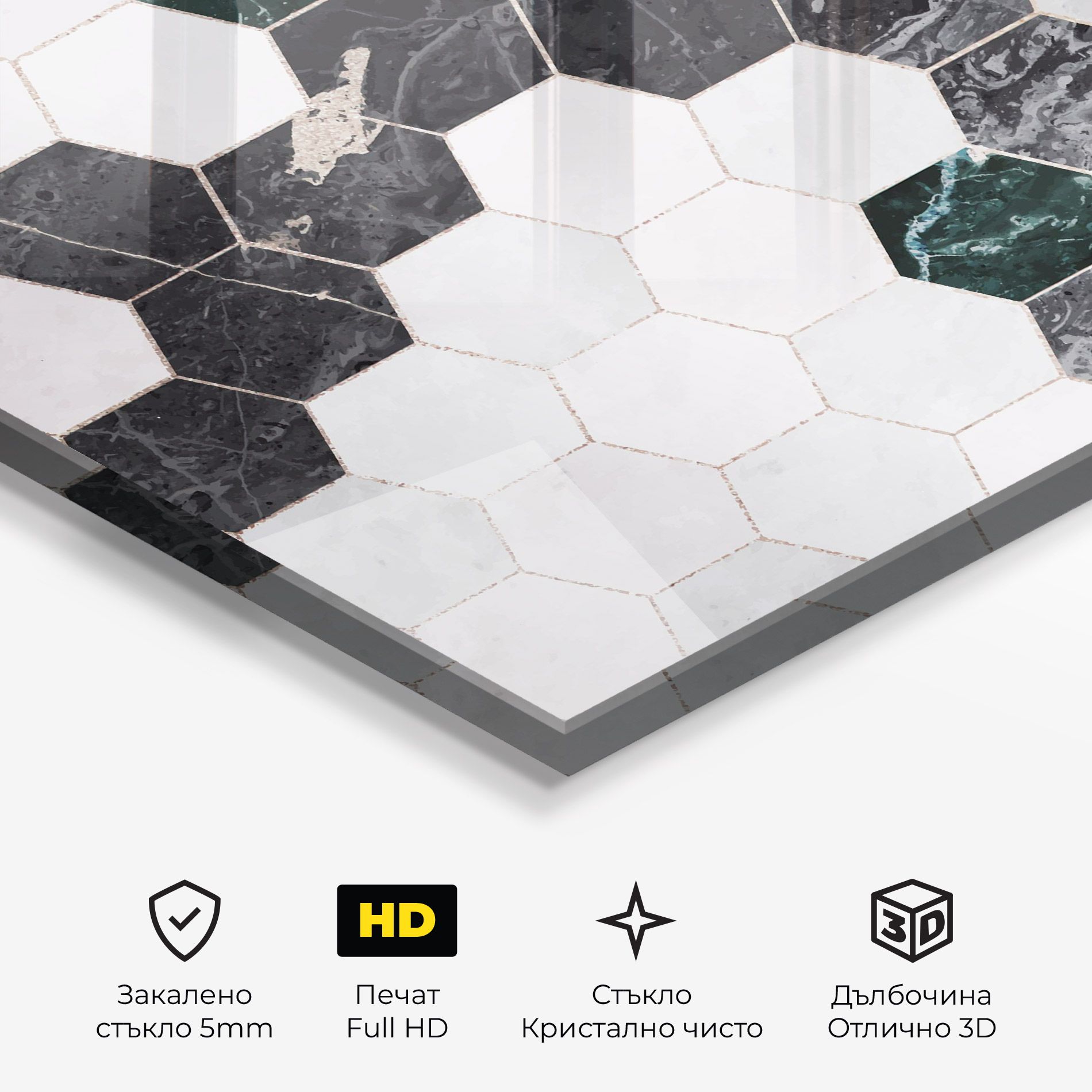 Green Hexagon mockup 3