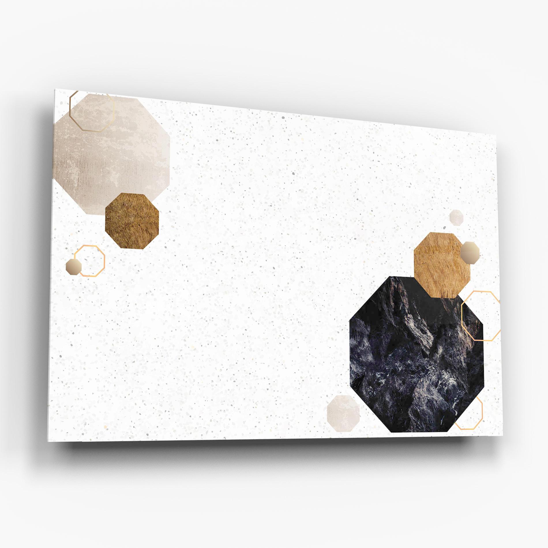 Стъклена картина Big Hexagon mockup 6
