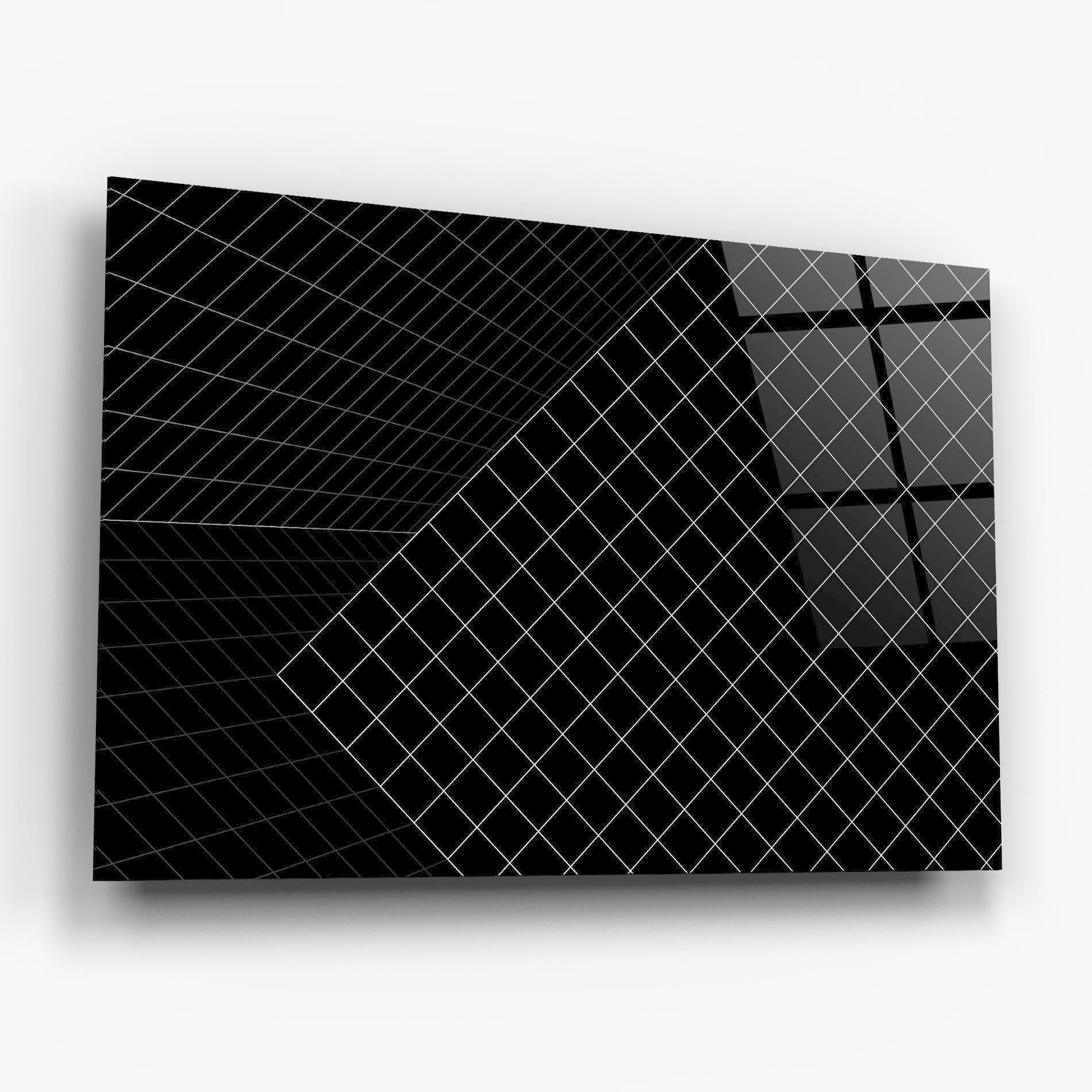 Стъклена картина Black Square mockup 6