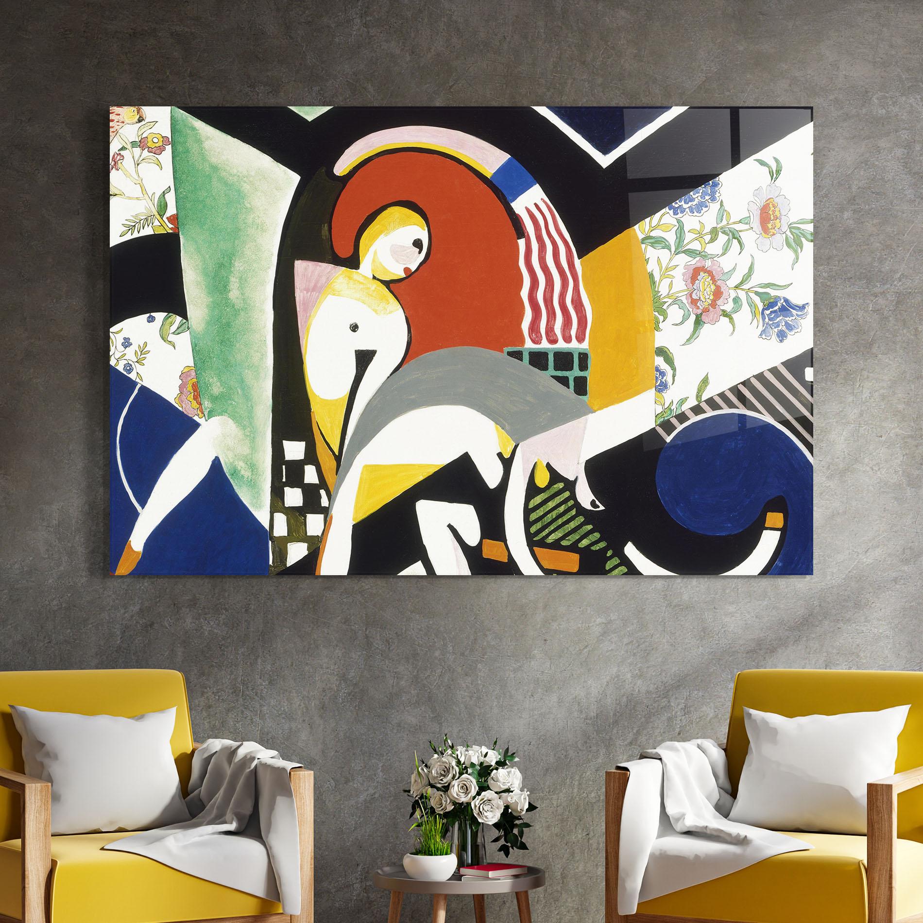 Стъклена картина Woman Shape Mix mockup 4