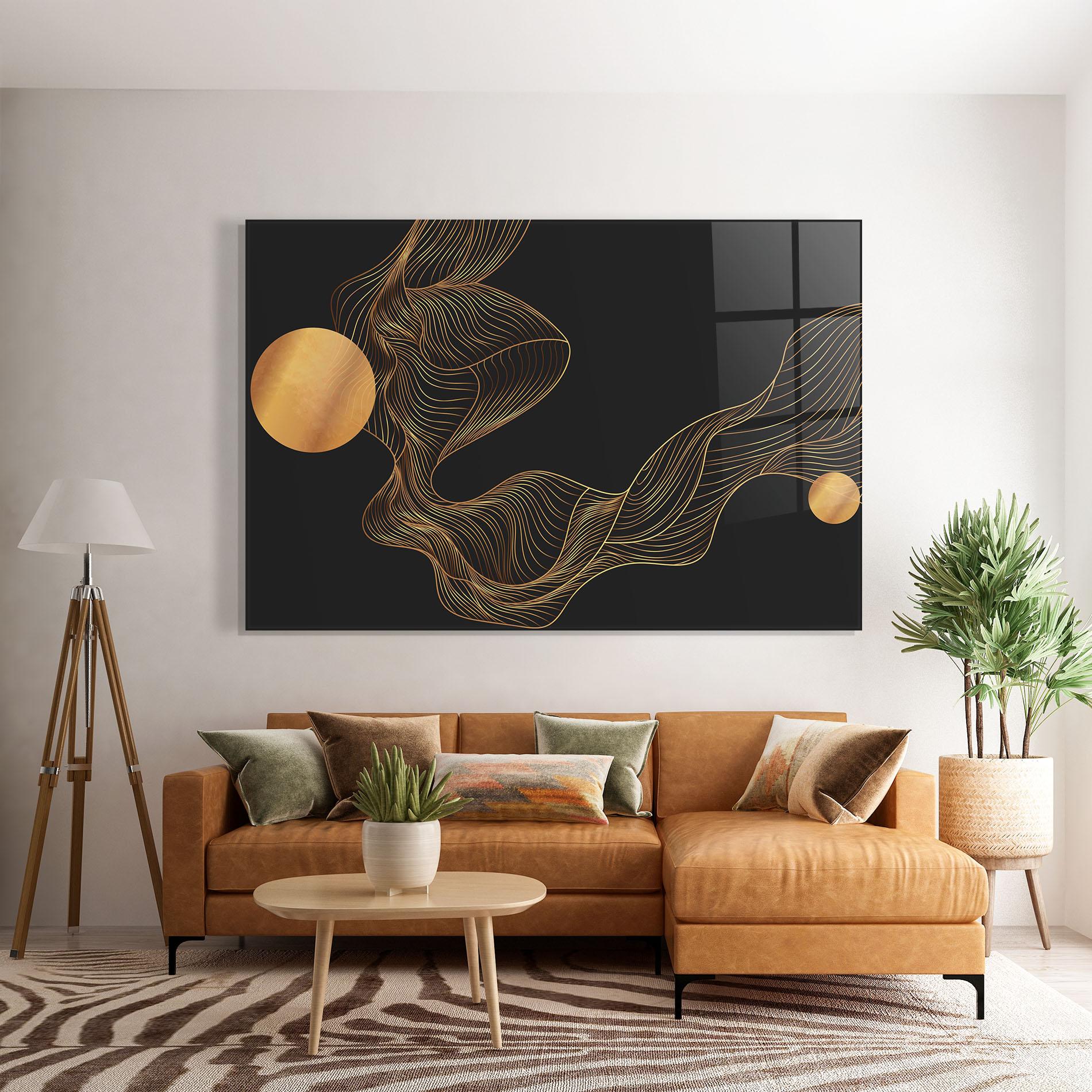 Стъклена картина Frecventa Abstracta mockup 7