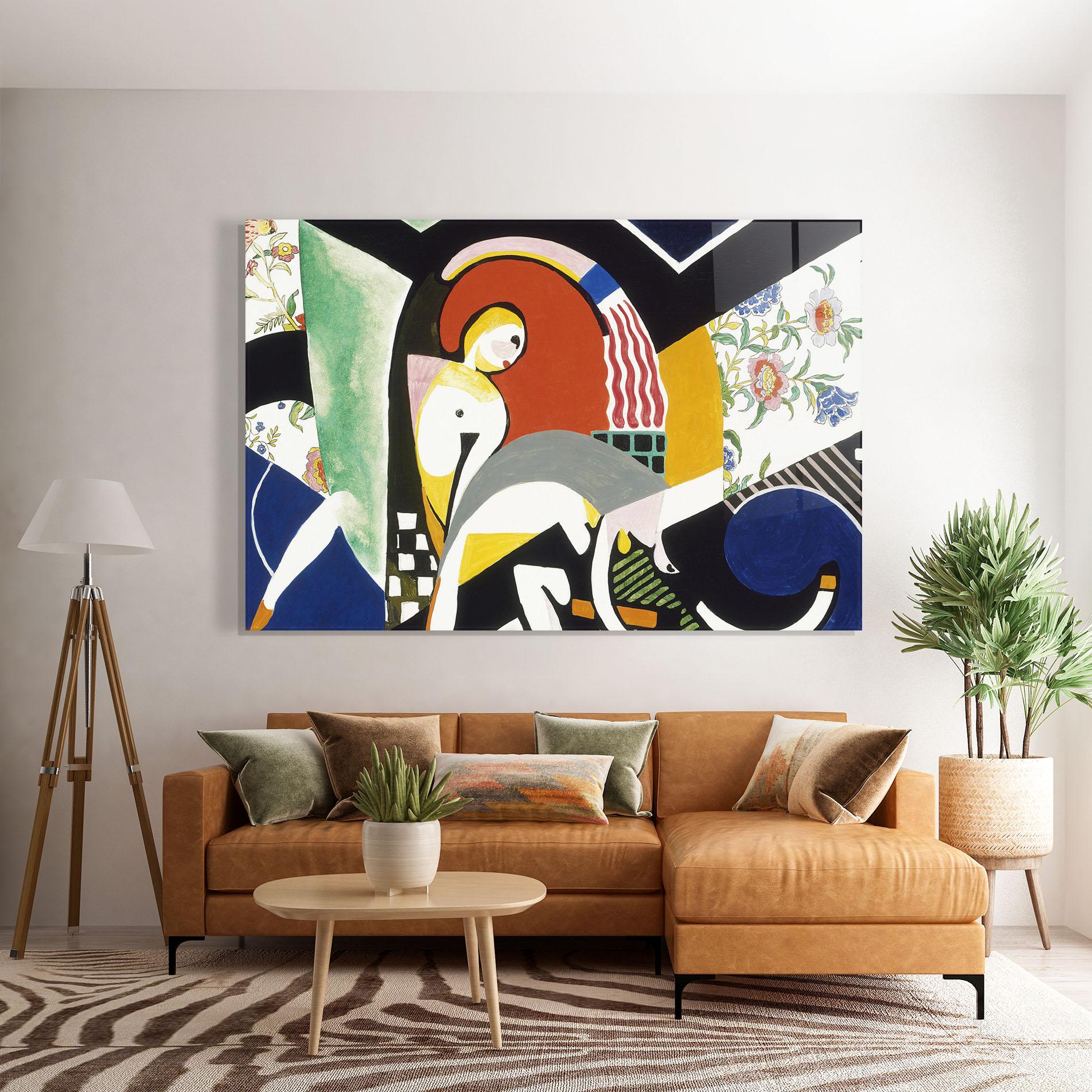 Стъклена картина Woman Shape Mix mockup 7