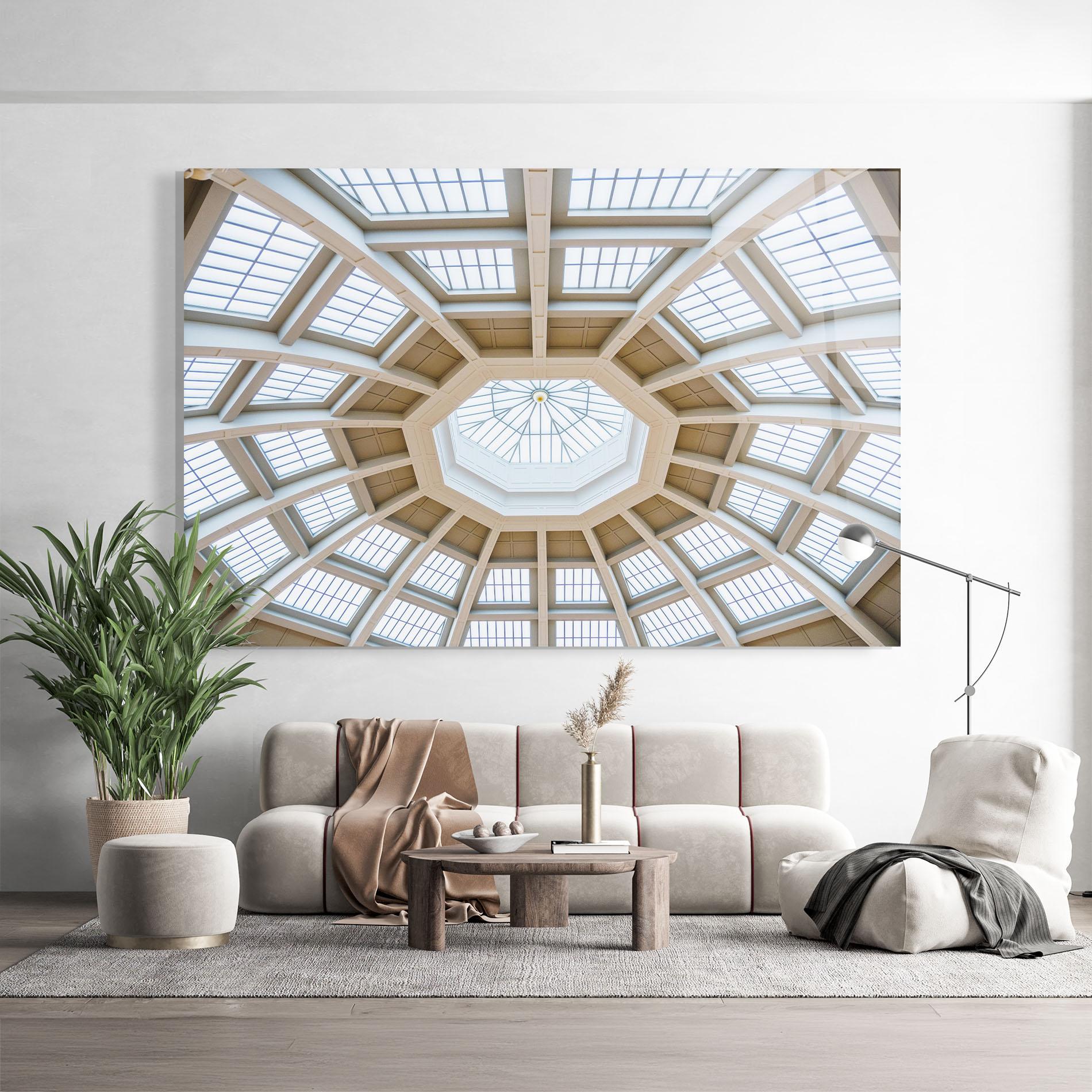 Стъклена картина Ceiling Dome mockup 9