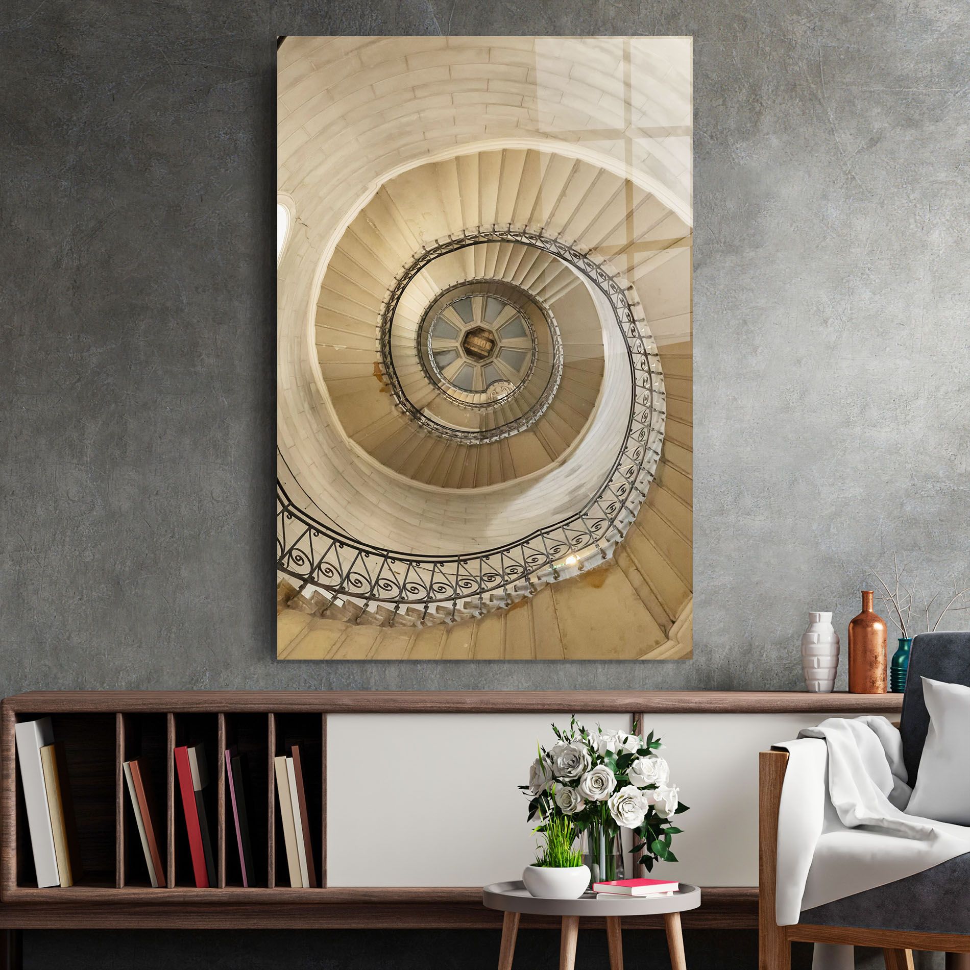 Cream Down Stairs mockup 2