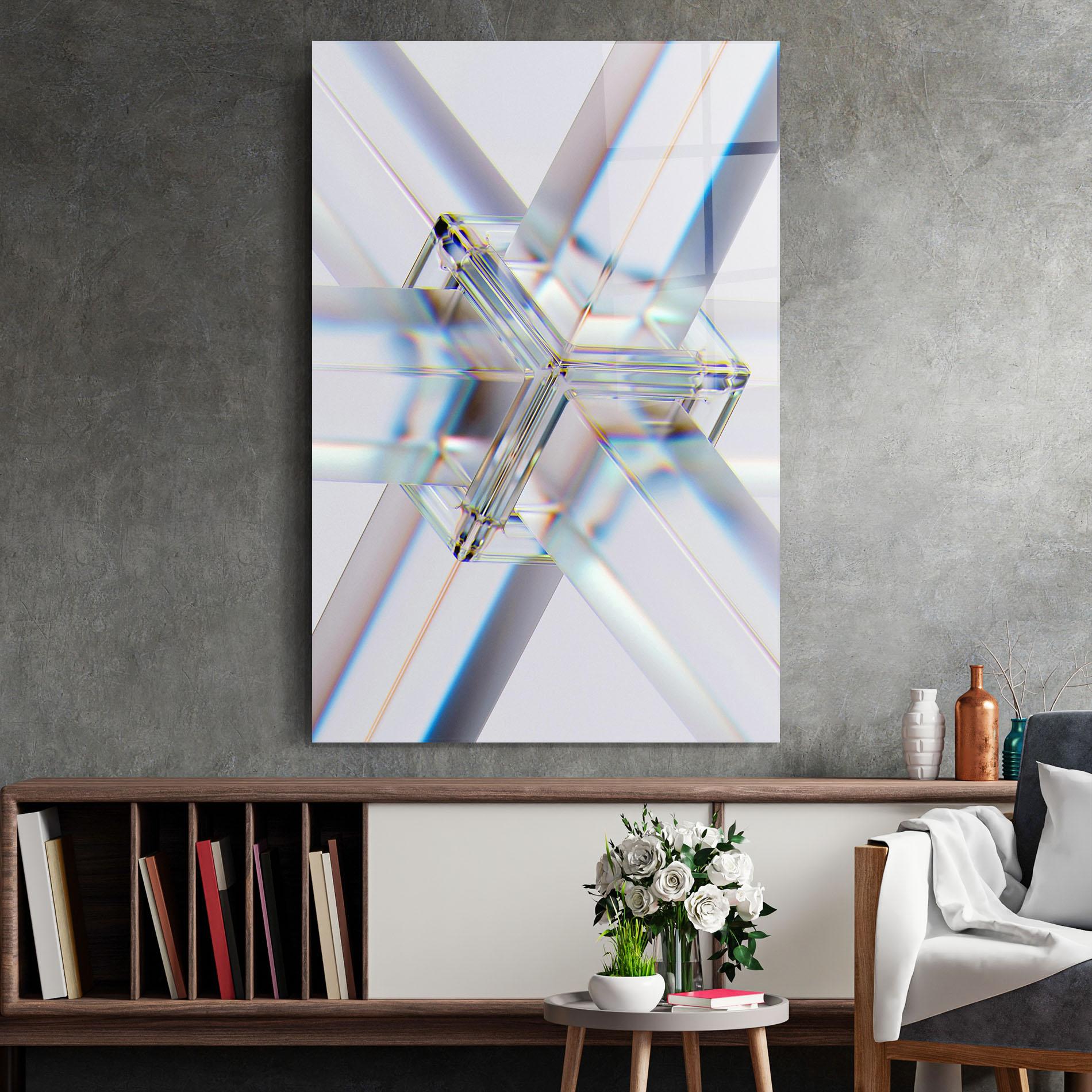 Стъклена картина Glass Shape mockup 2