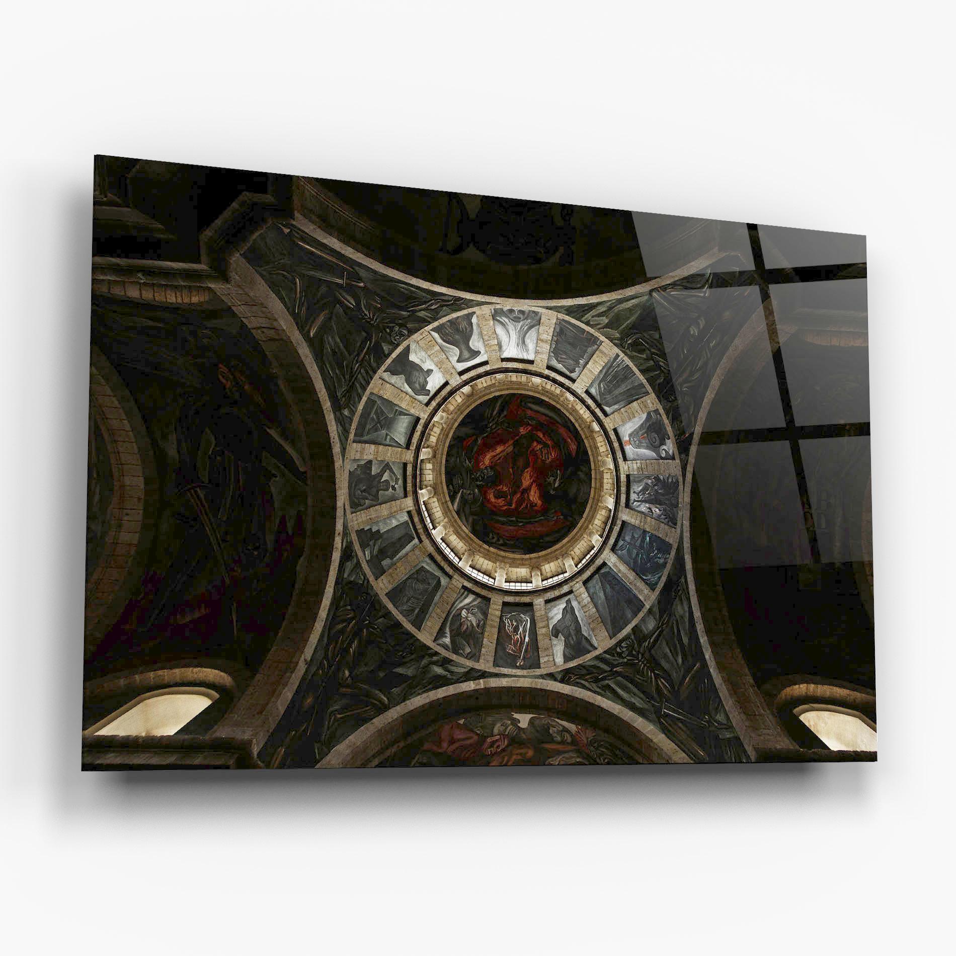 Стъклена картина Mexico Architecture mockup 6