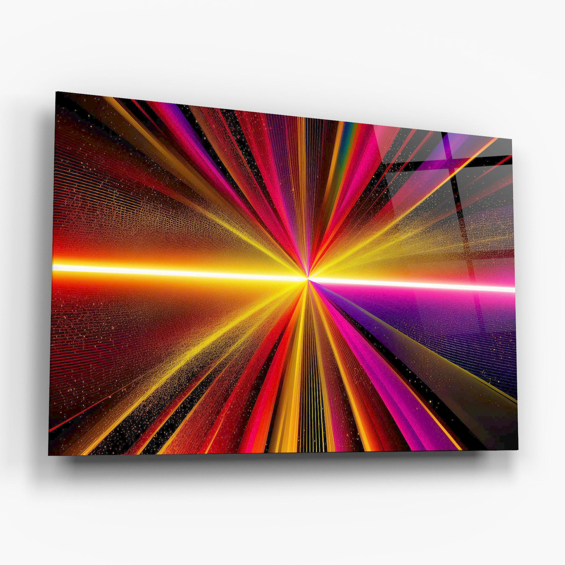 Стъклена картина White Light Mix mockup 6