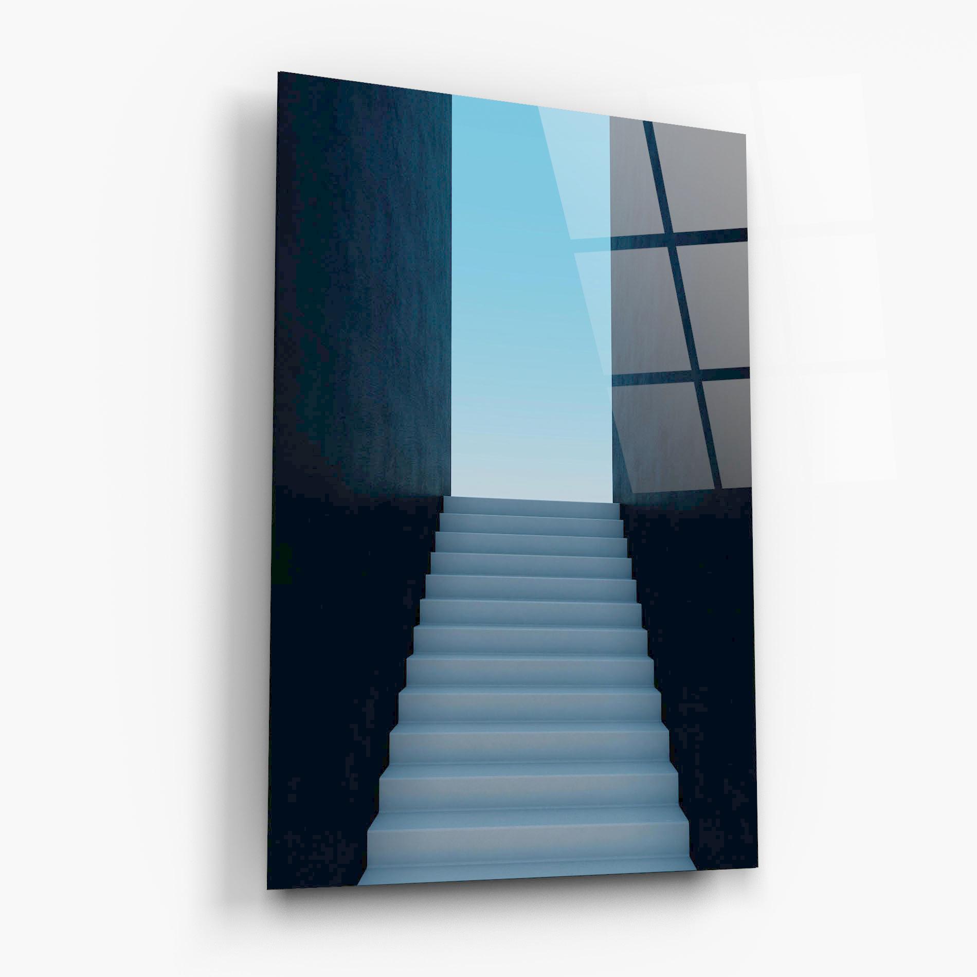 Стъклена картина Forward Stairs mockup 6