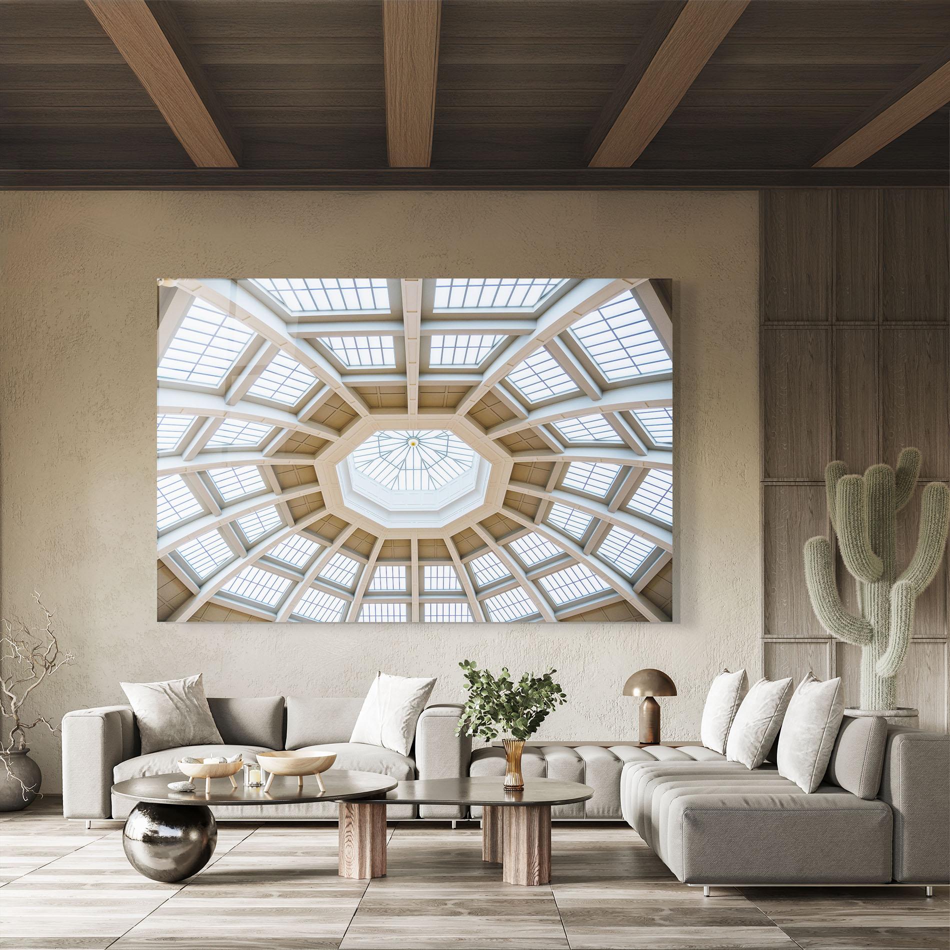 Стъклена картина Ceiling Dome mockup 8