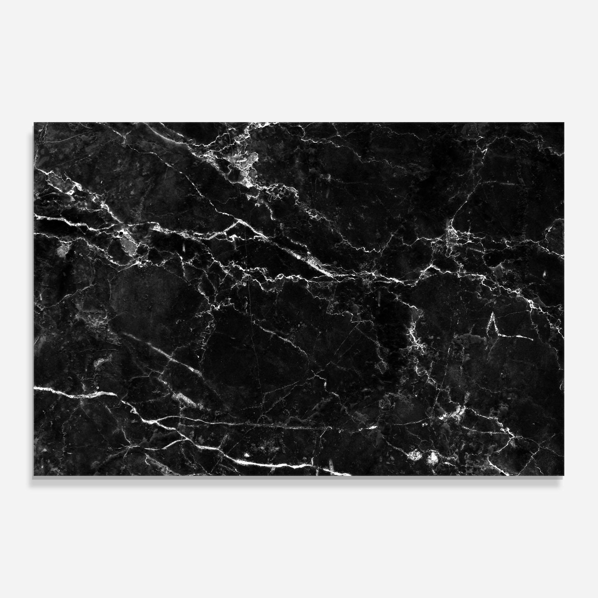 Стъклена картина Black White Marble mockup 0