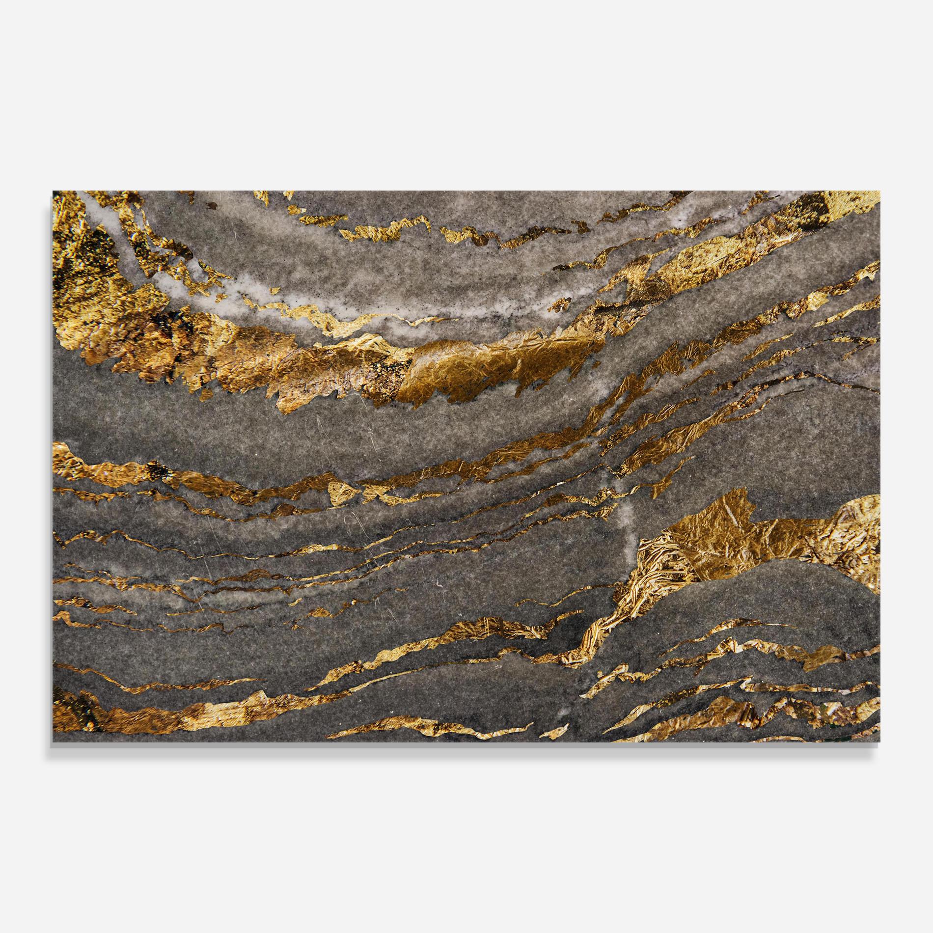 Стъклена картина Dark Colden Grey mockup 0