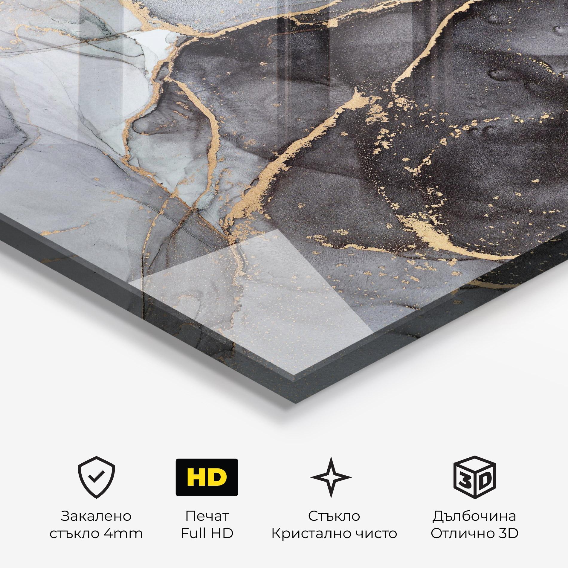 Стъклена картина Abstract Marble mockup 3