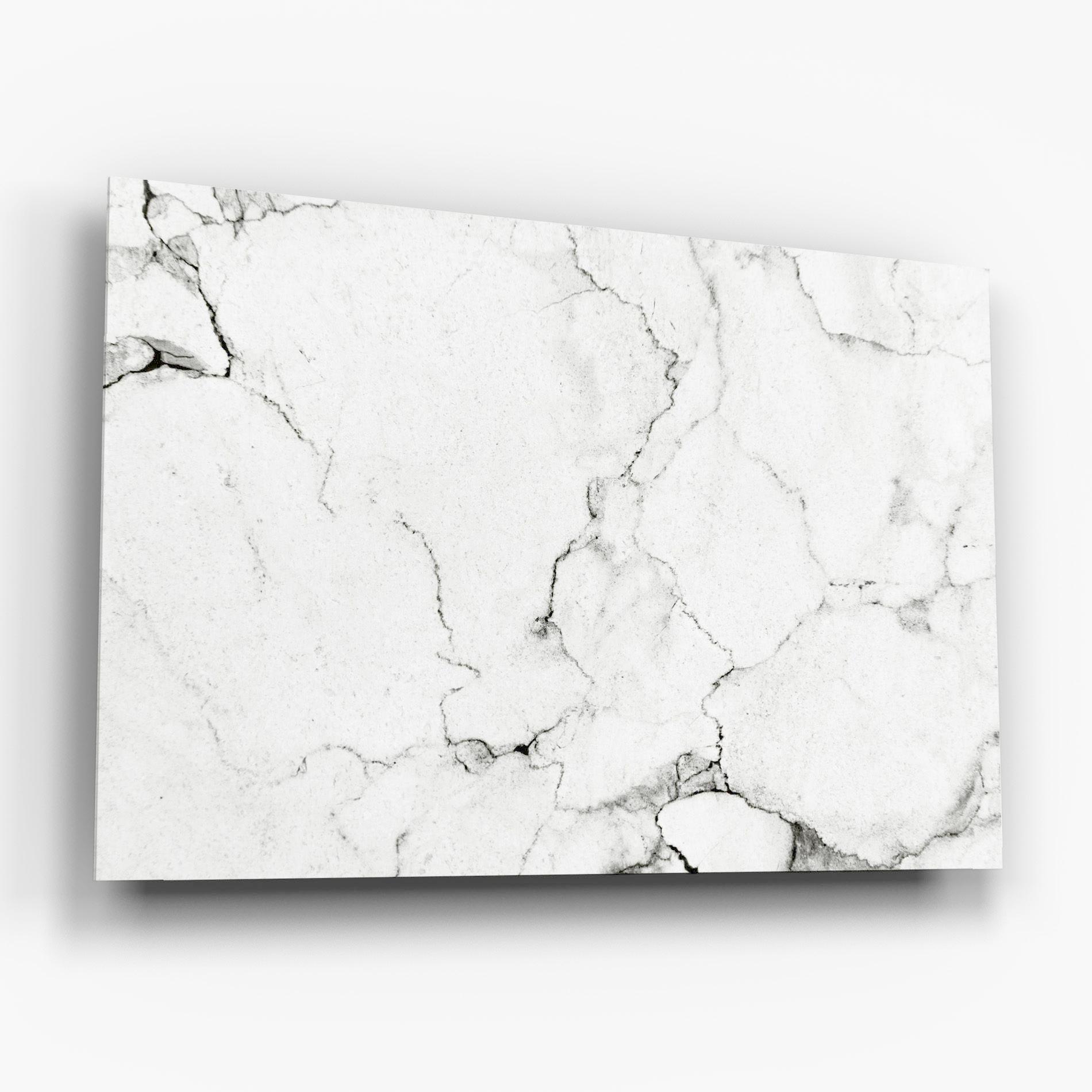 Стъклена картина White Marble Grey mockup 6