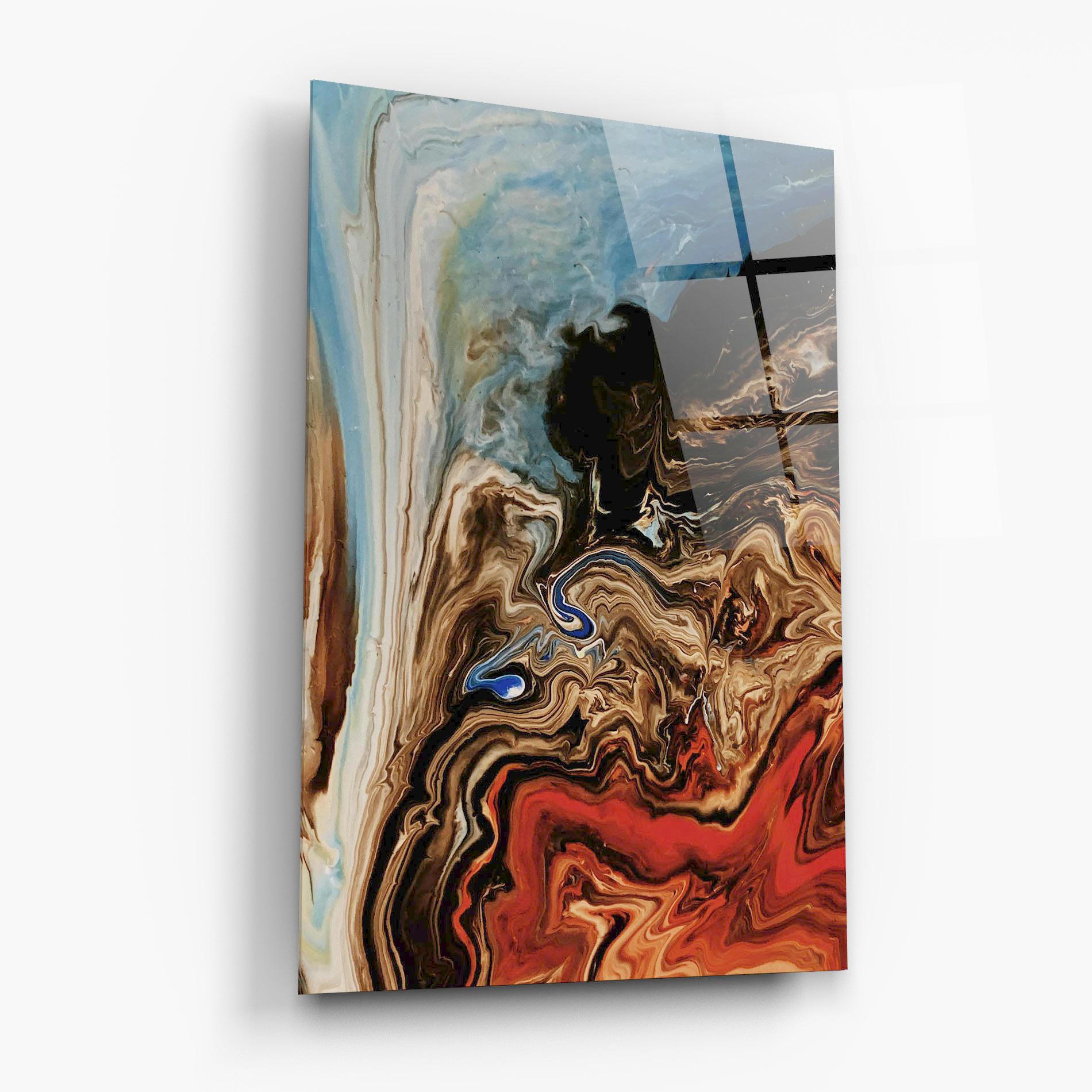 Стъклена картина Abstract Waterfall mockup 6