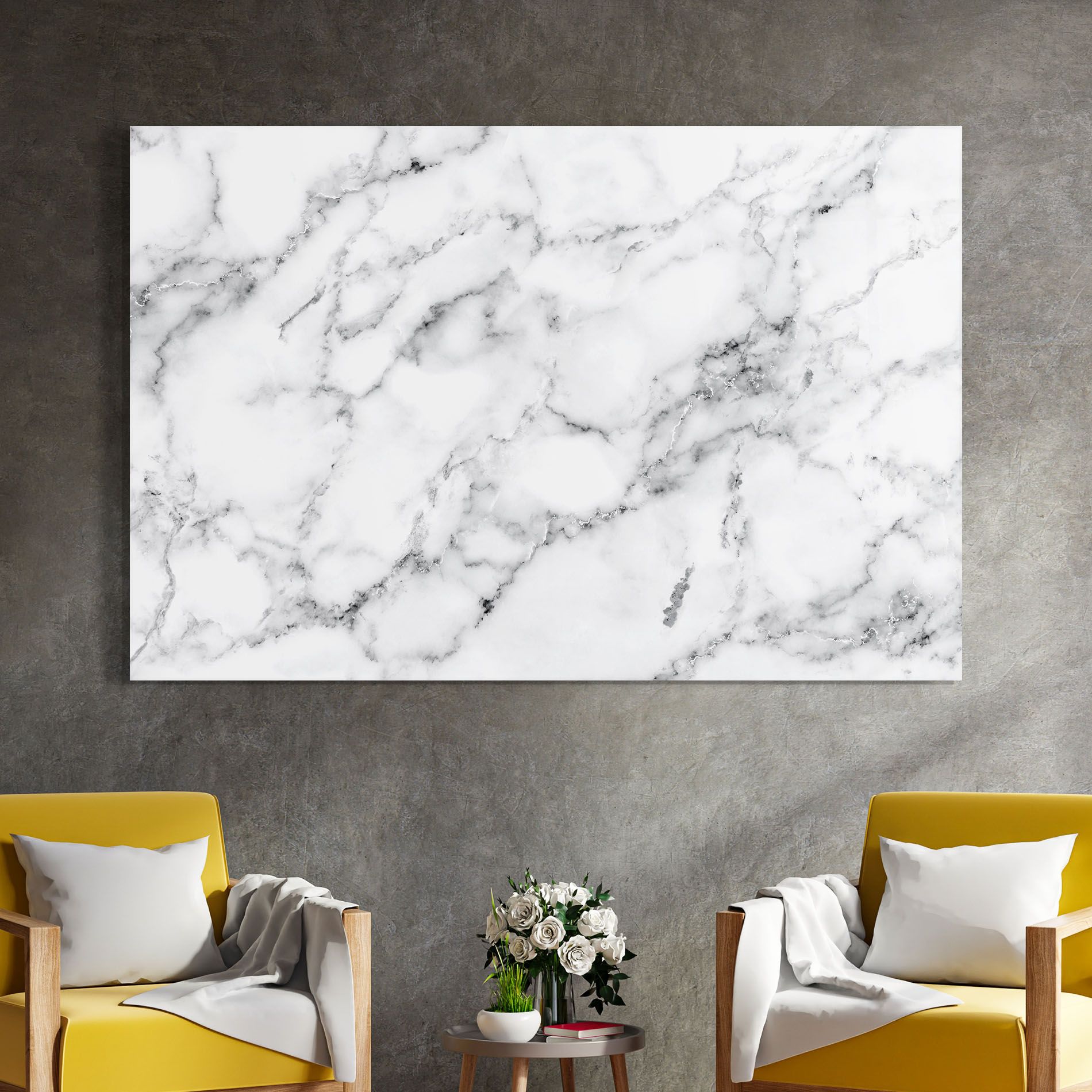 Basic White Marble mockup 4