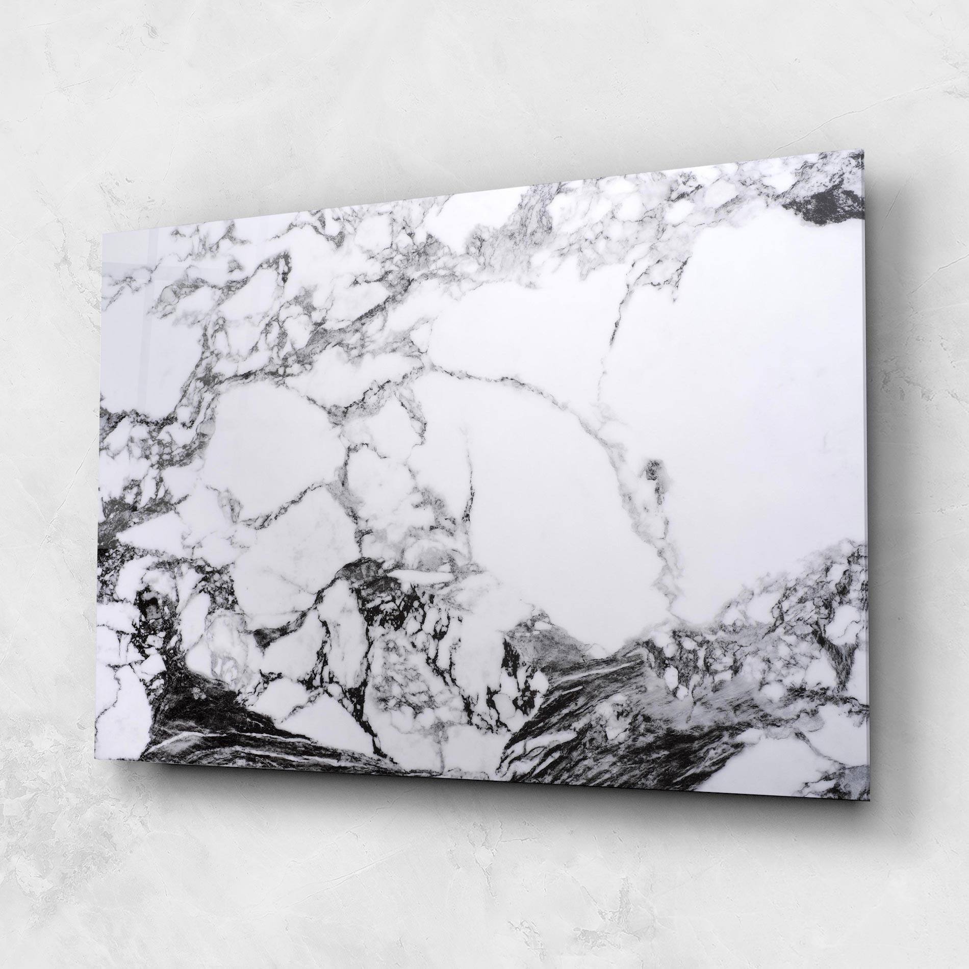 Стъклена картина Marble Dark Grey mockup 1