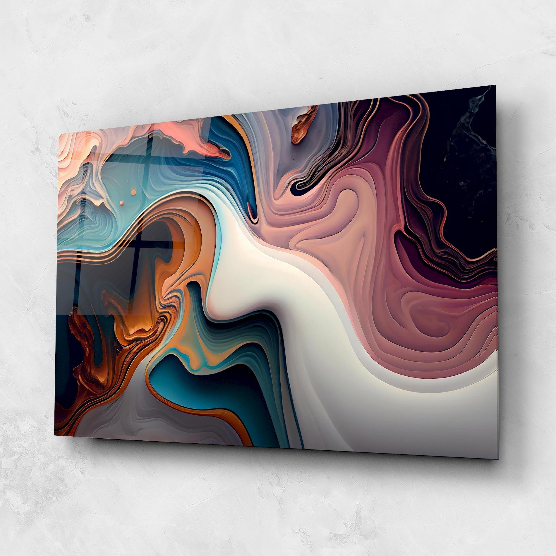 Стъклена картина Mixed Colors Marble mockup 1