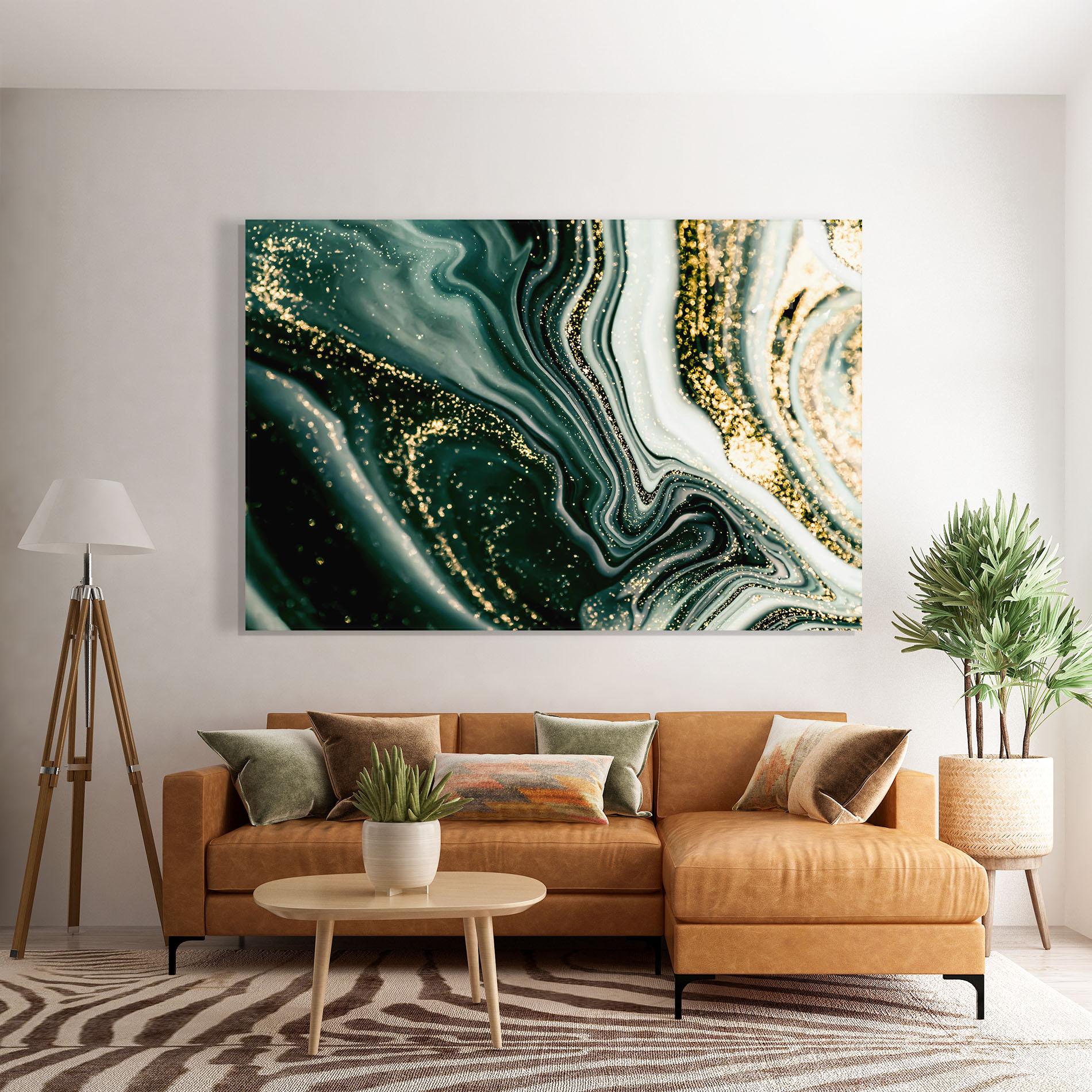 Стъклена картина Abstract Shades mockup 7