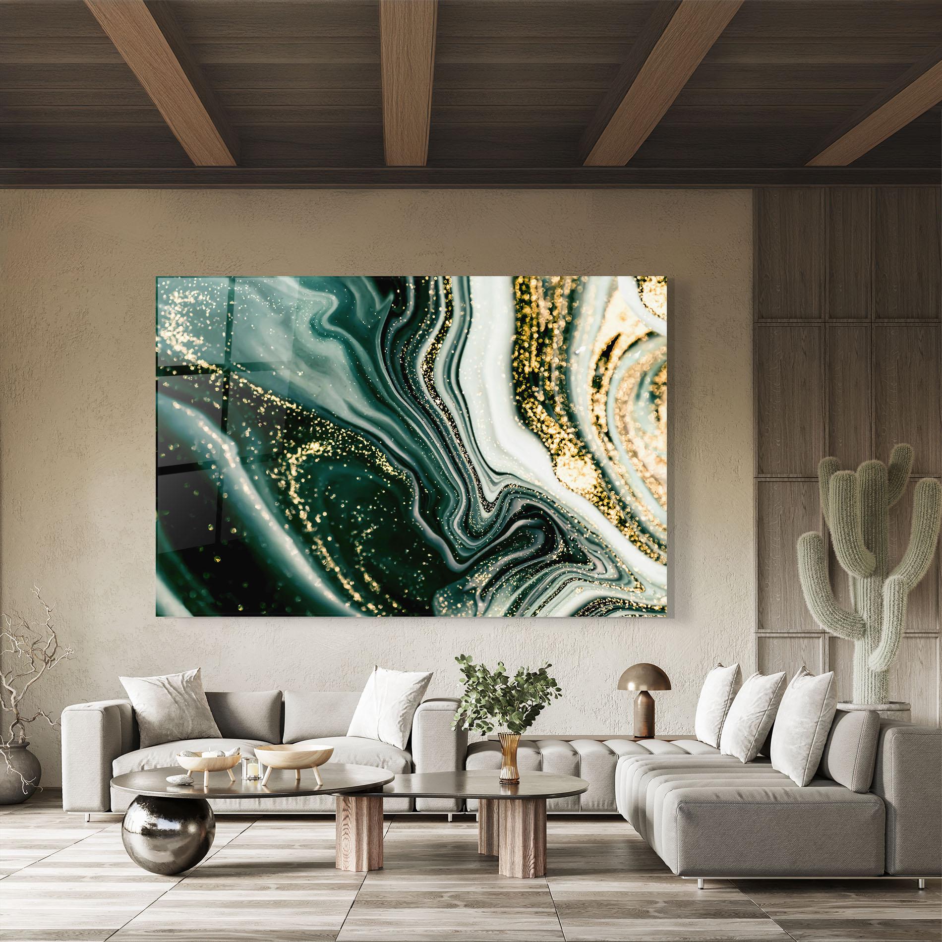 Стъклена картина Abstract Shades mockup 8