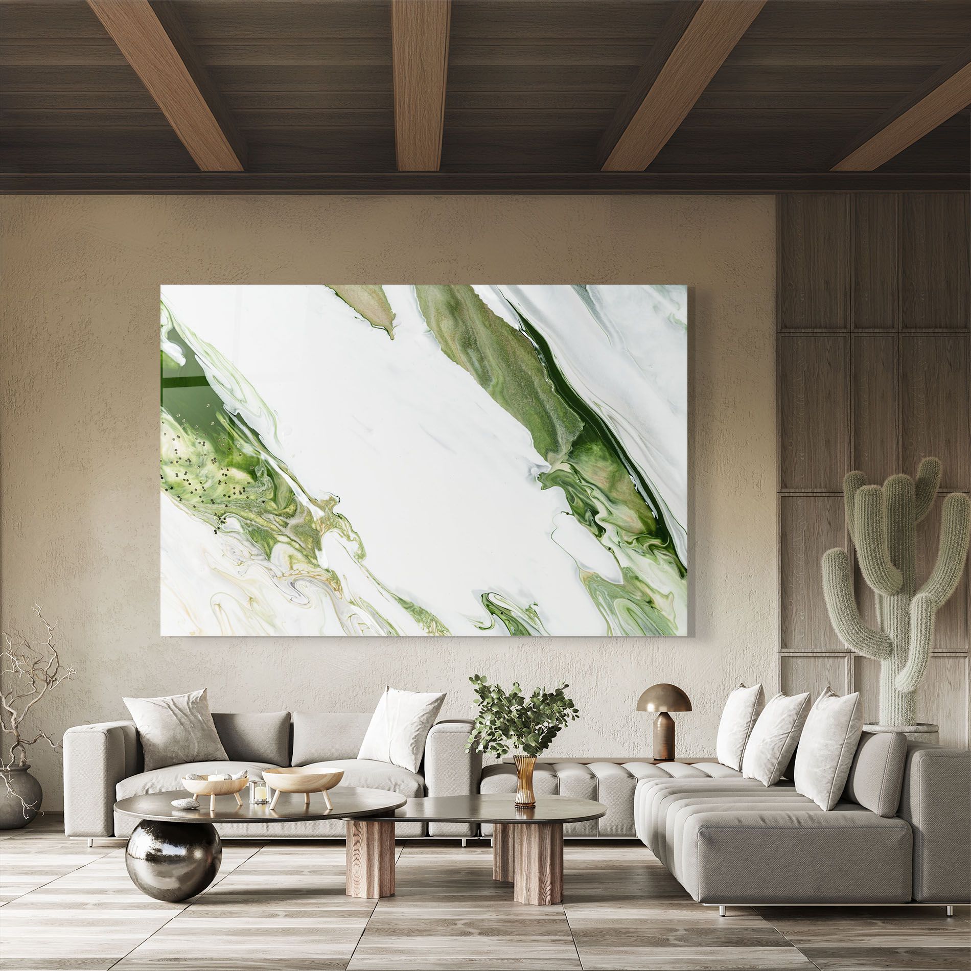 Green Liquid Marble mockup 8