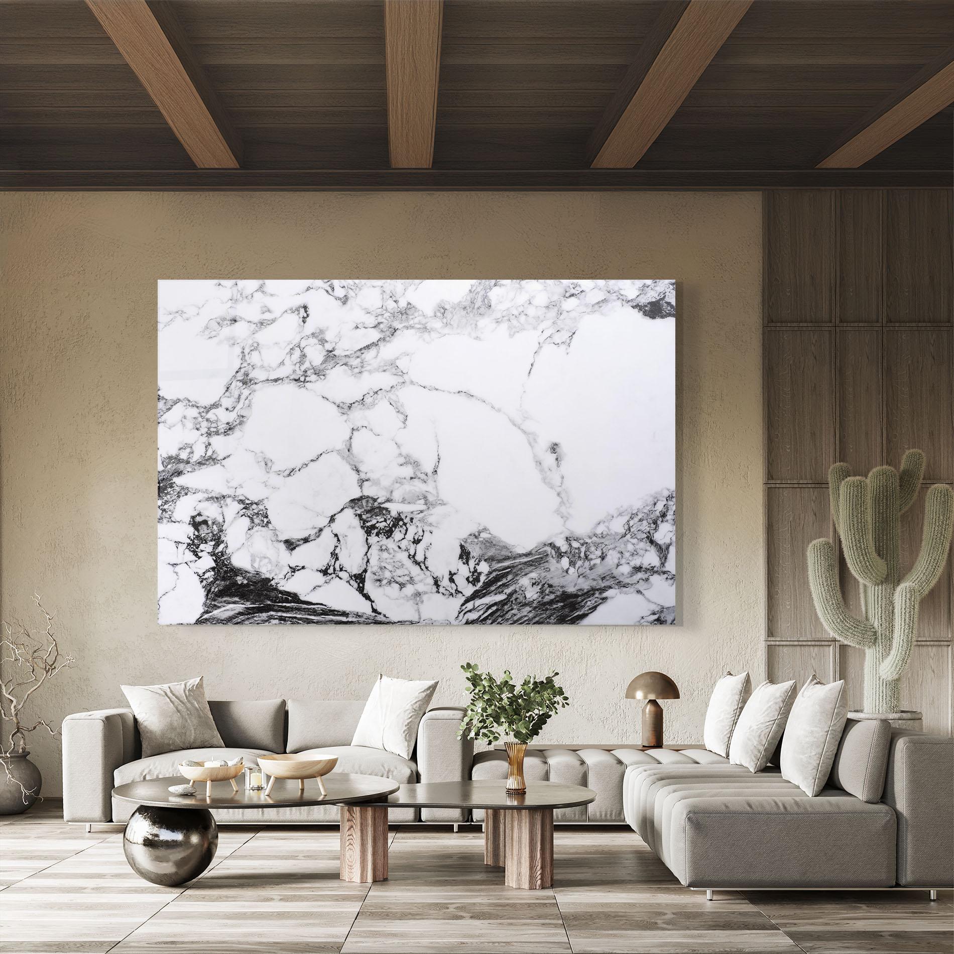Стъклена картина Marble Dark Grey mockup 8