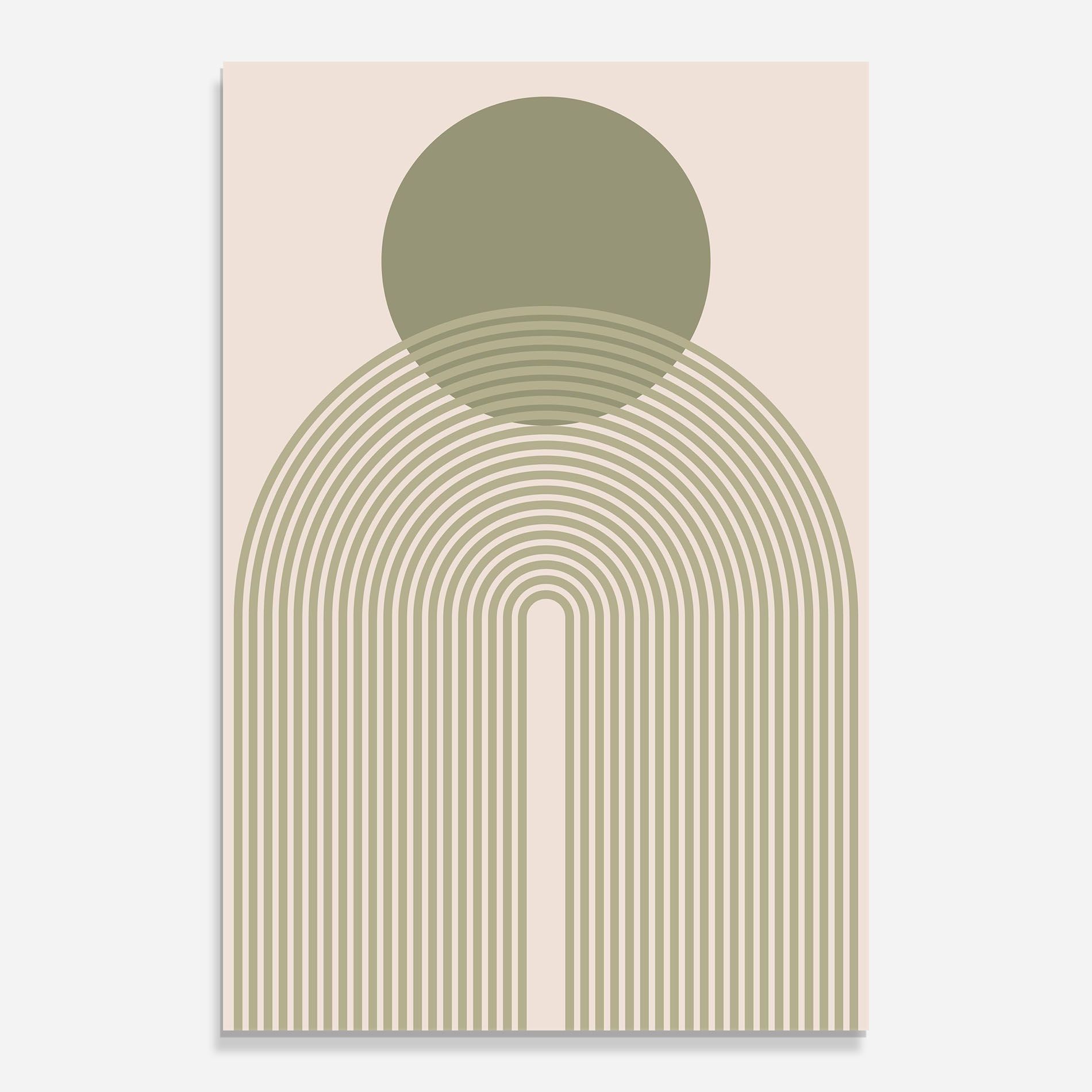 Green Circle Lines mockup 0