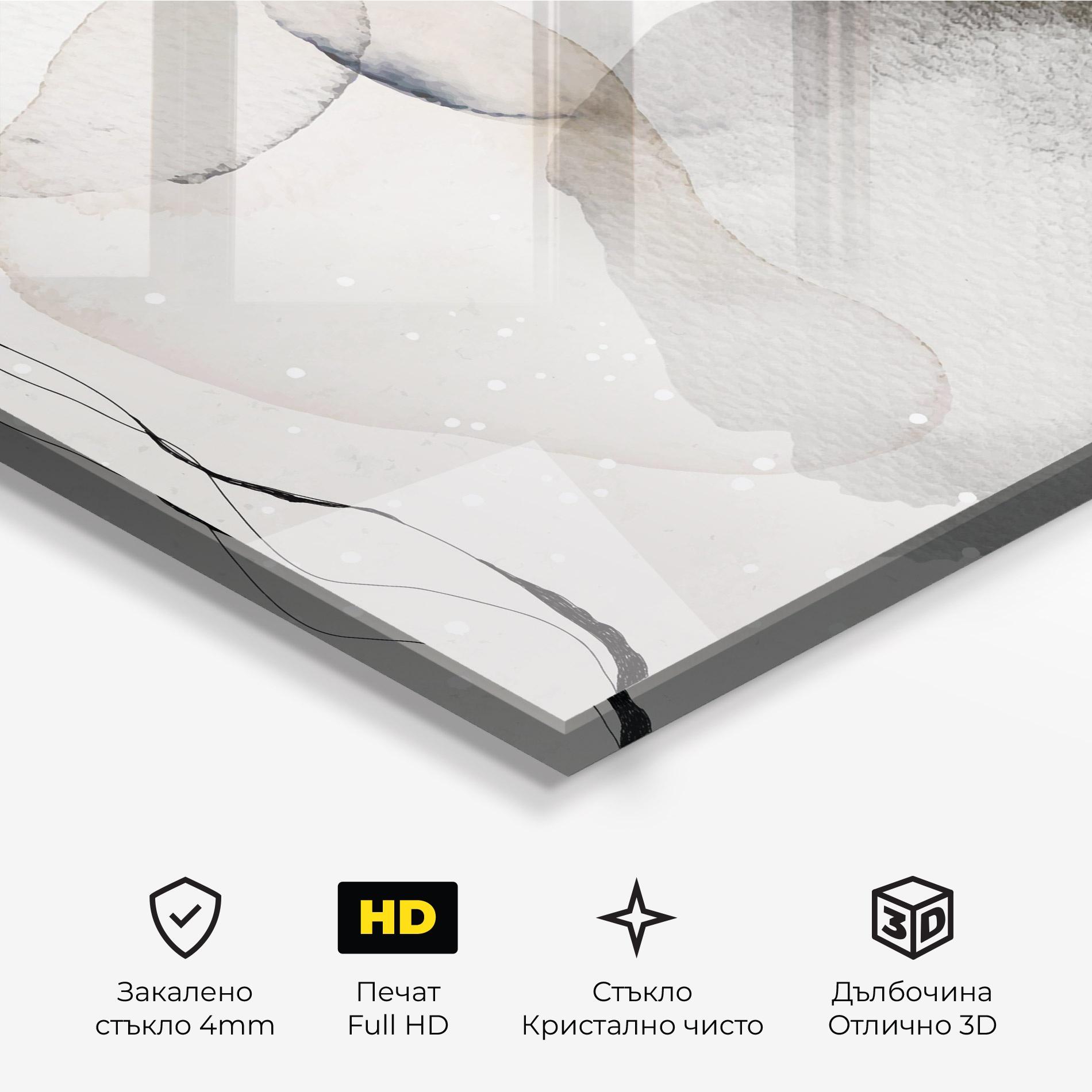 Стъклена картина Water Color Art mockup 3