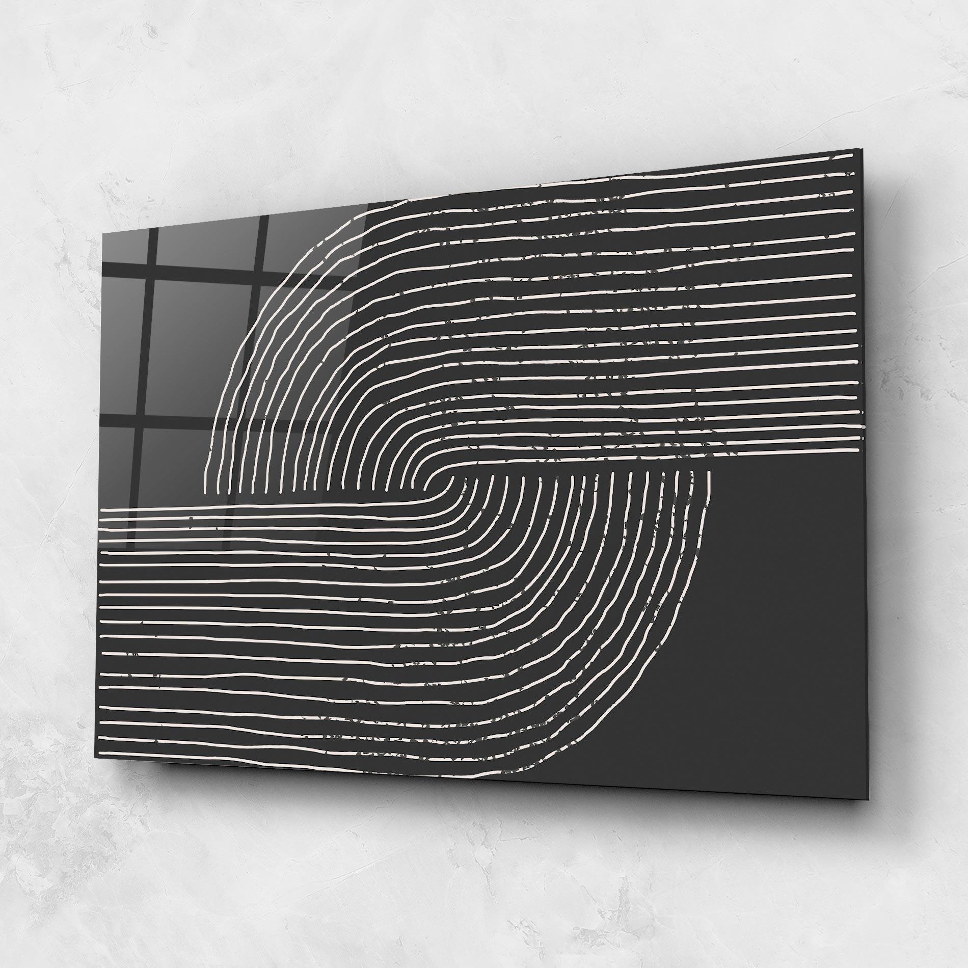 Стъклена картина Minimalist Circle mockup 1