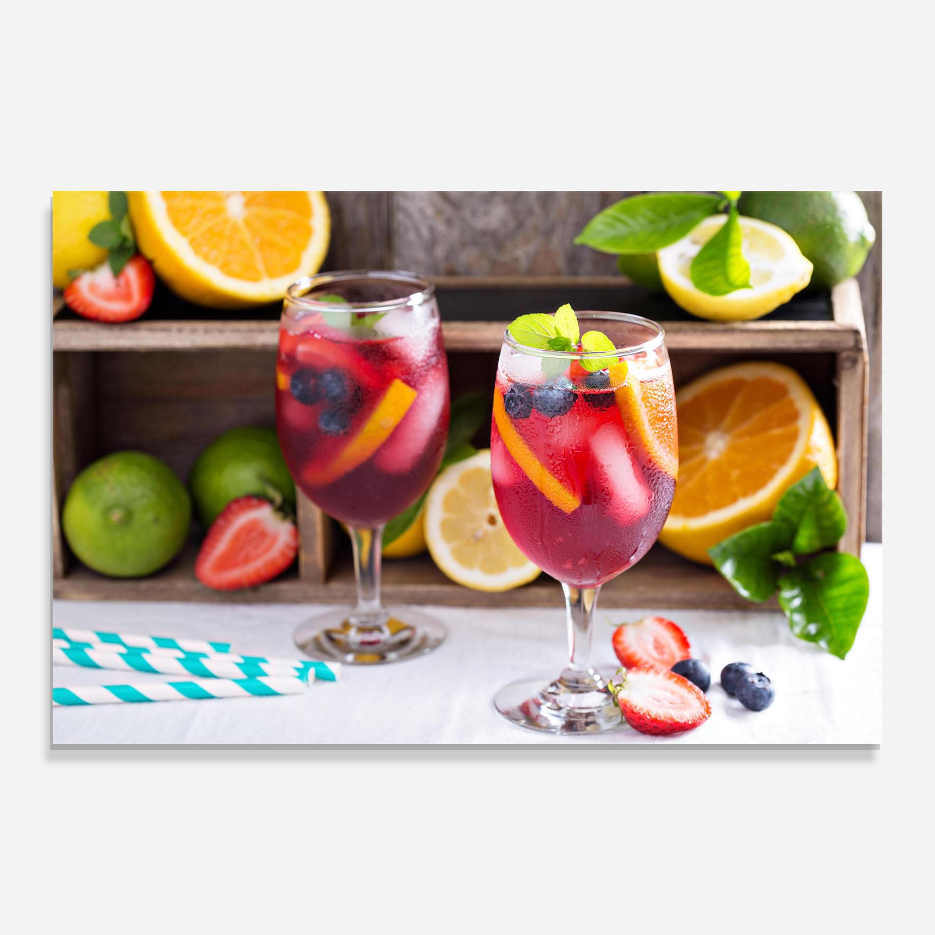 Стъклена картина Colorful Summer Drink mockup 0