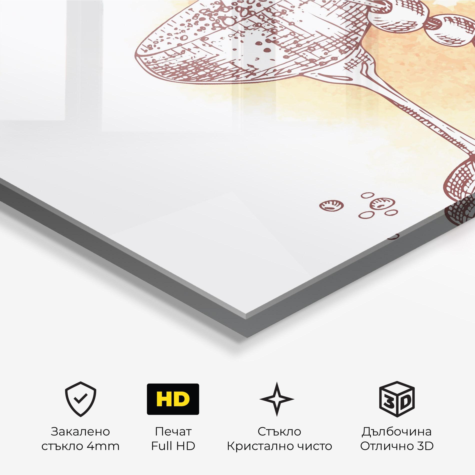 Стъклена картина Cocktail mockup 3