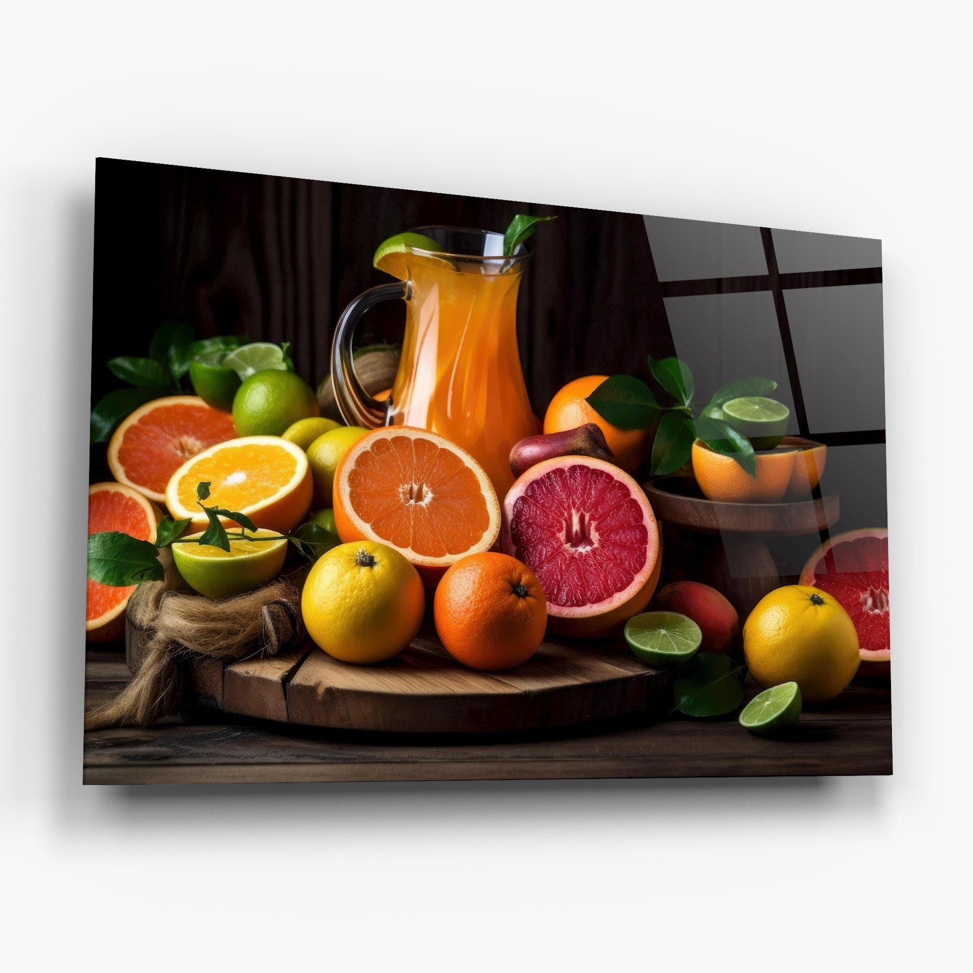 Стъклена картина Glass Of Orange Juice mockup 6