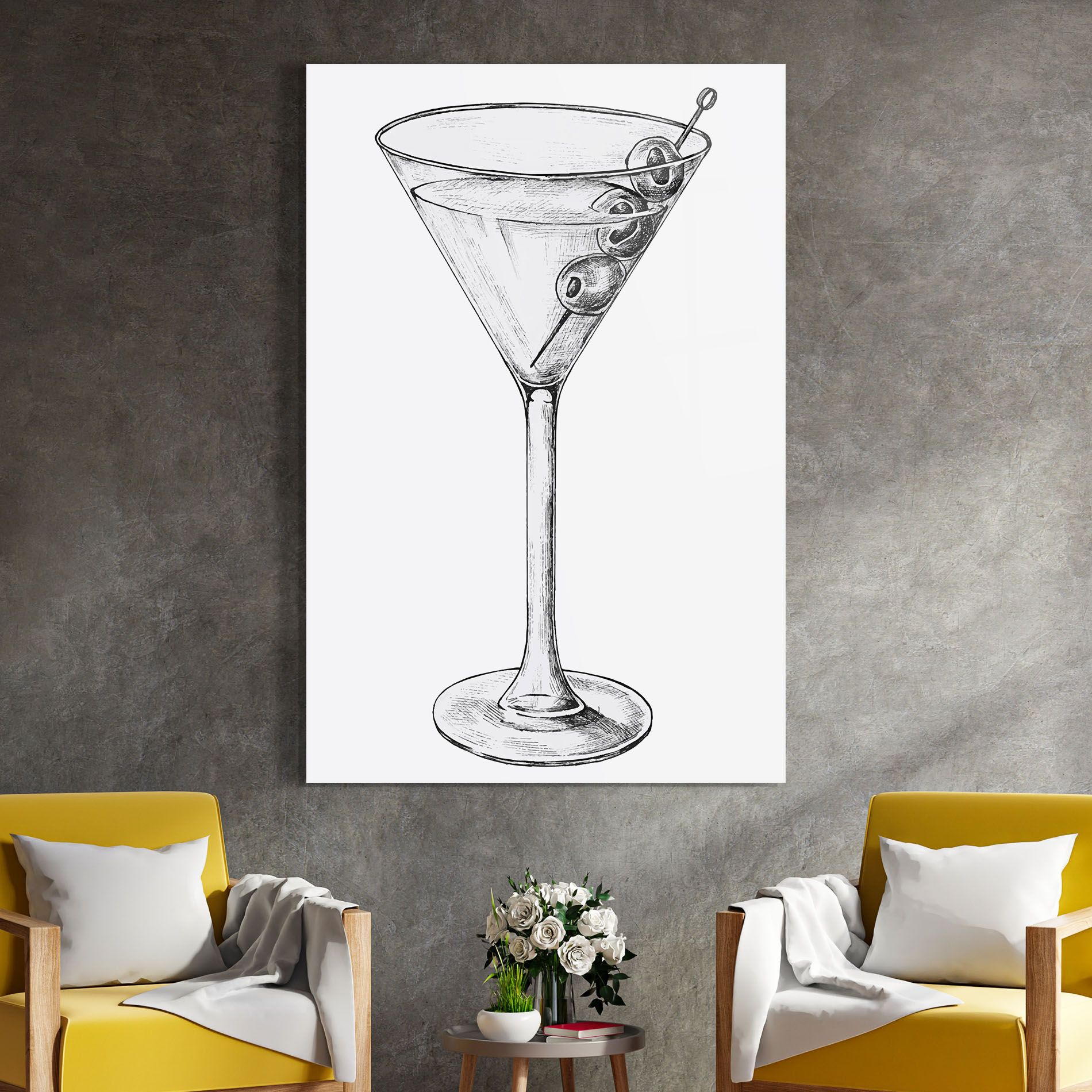 Hand Drawn Glass mockup 4