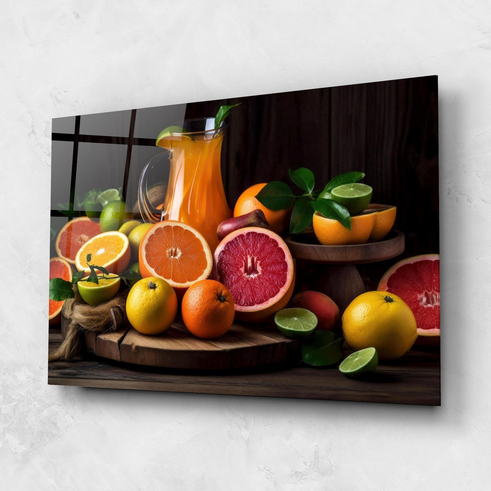 Стъклена картина Glass Of Orange Juice mockup 1