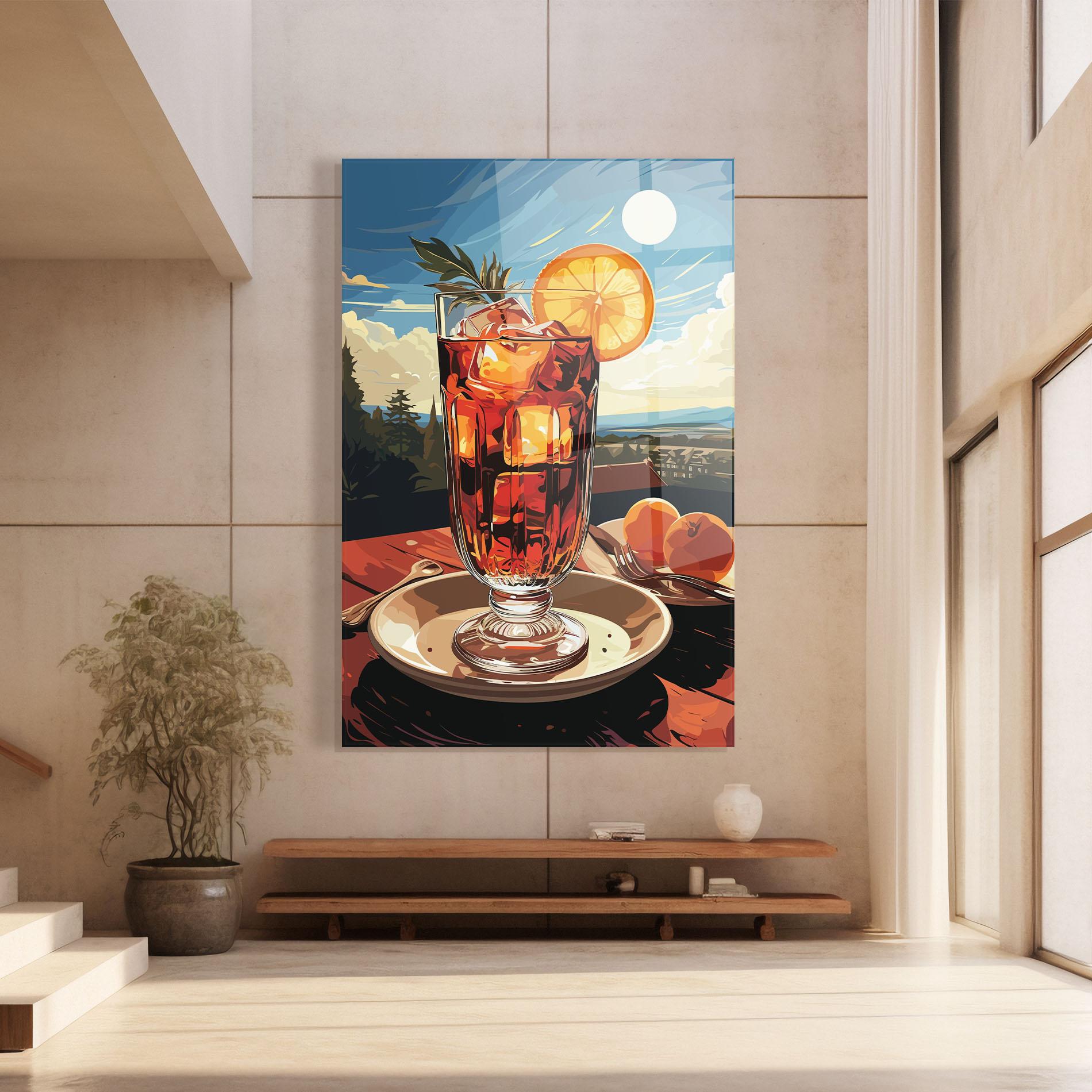 Стъклена картина Cocktail Orange mockup 8