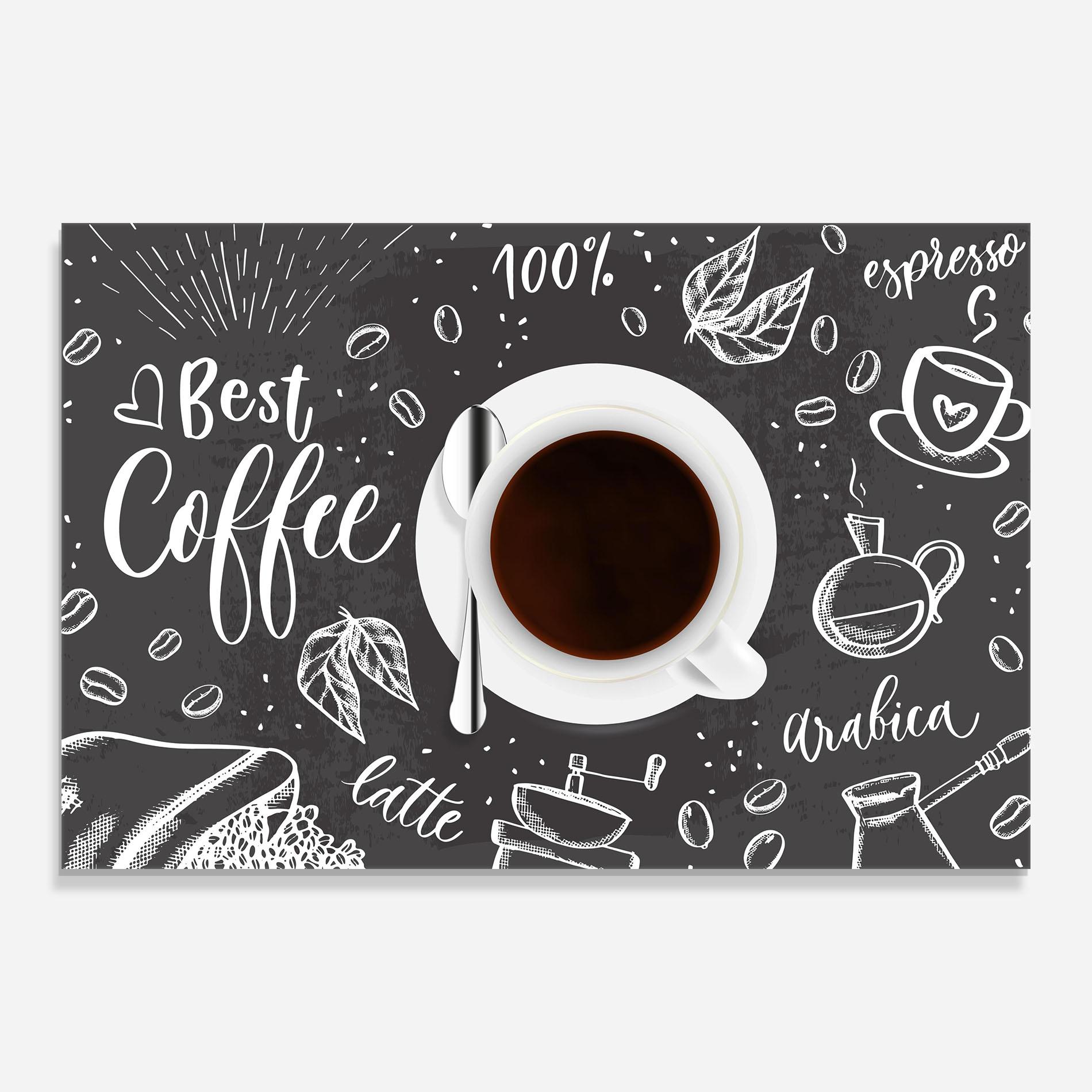 Стъклена картина Best Coffee mockup 0