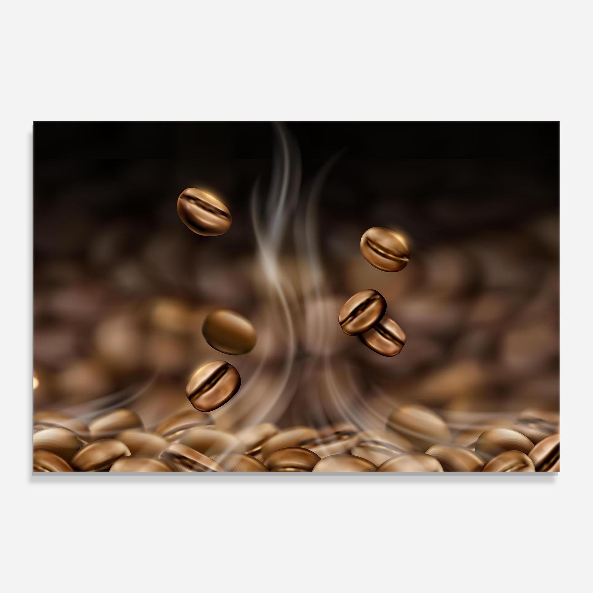 Стъклена картина Coffee Smoke mockup 0