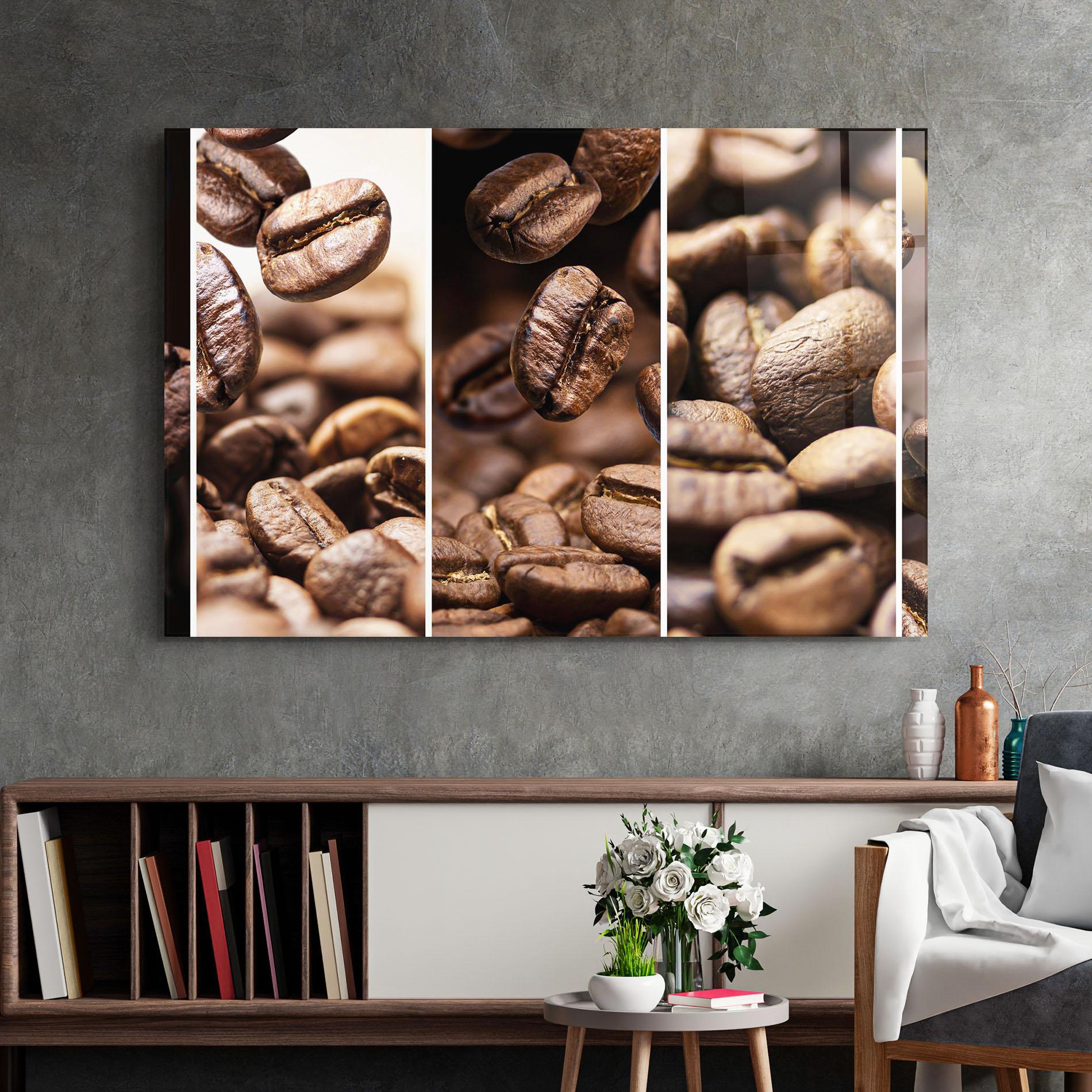 Стъклена картина Coffee Collage mockup 2