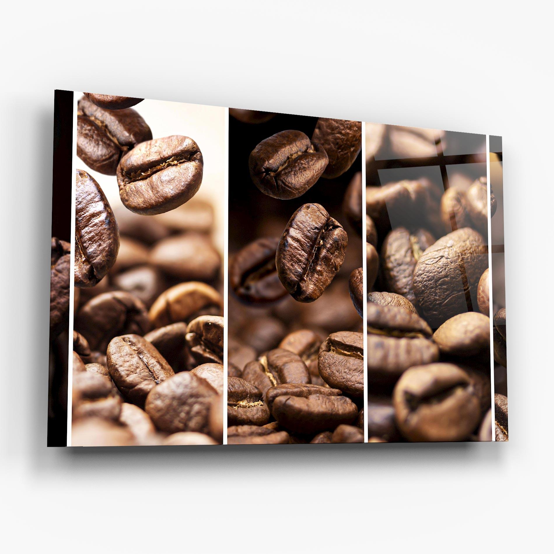 Стъклена картина Coffee Collage mockup 6