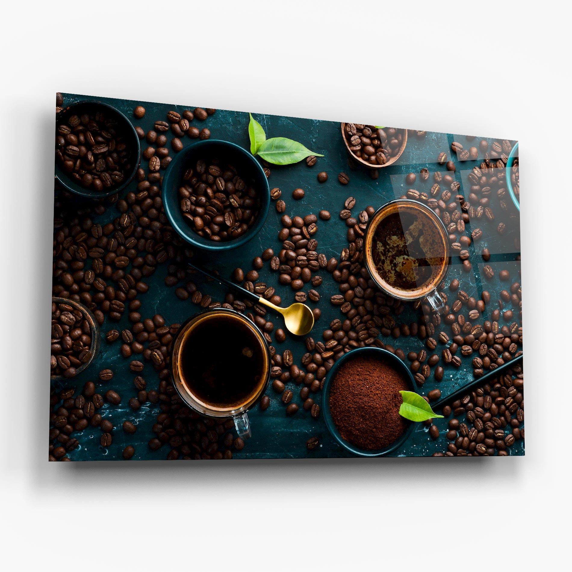 Стъклена картина Coffee Cups mockup 6