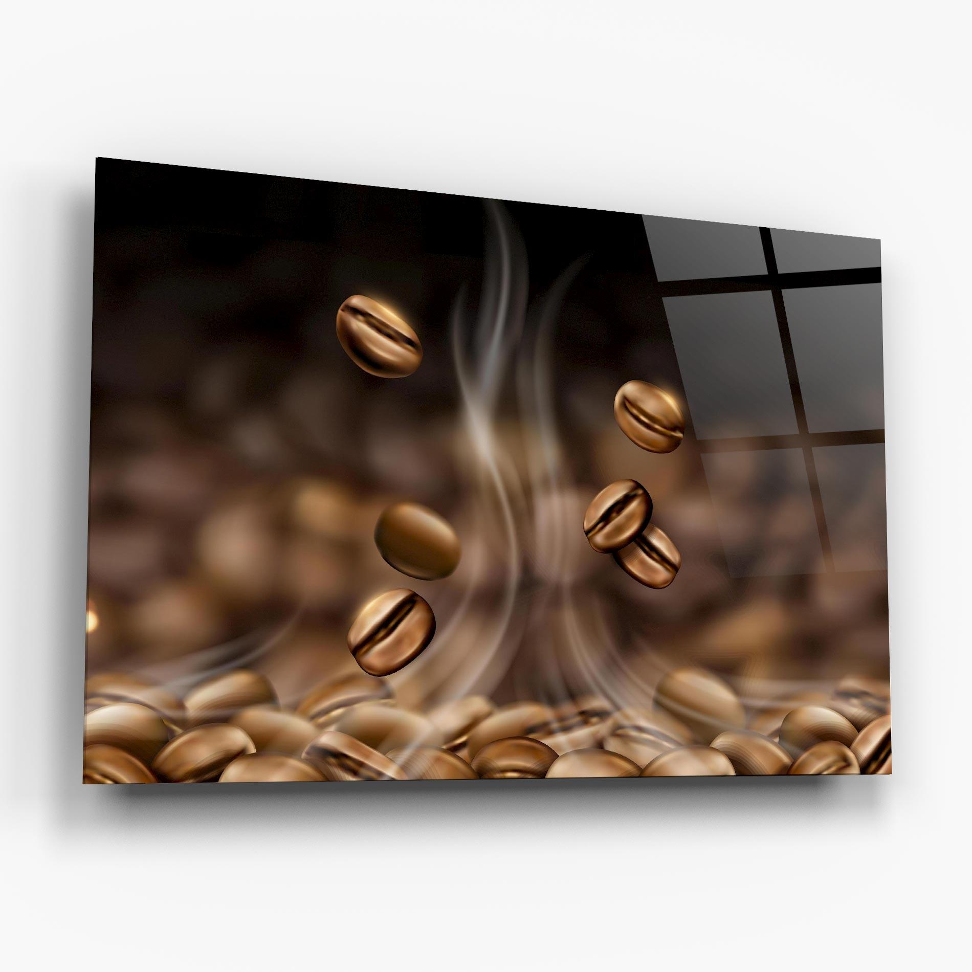 Стъклена картина Coffee Smoke mockup 6