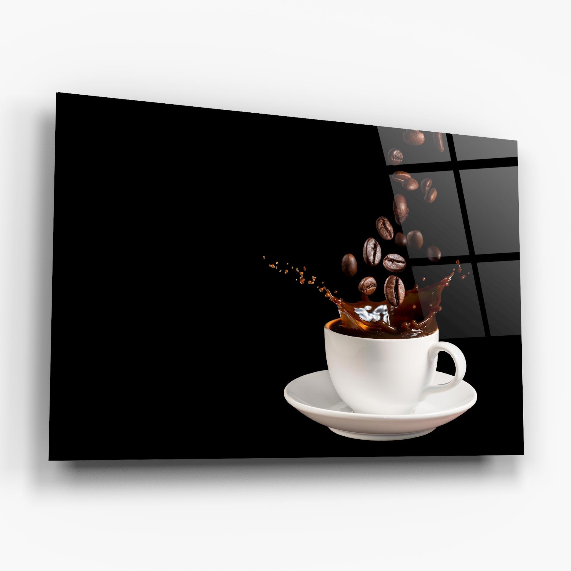 Стъклена картина Coffee Splashes mockup 6