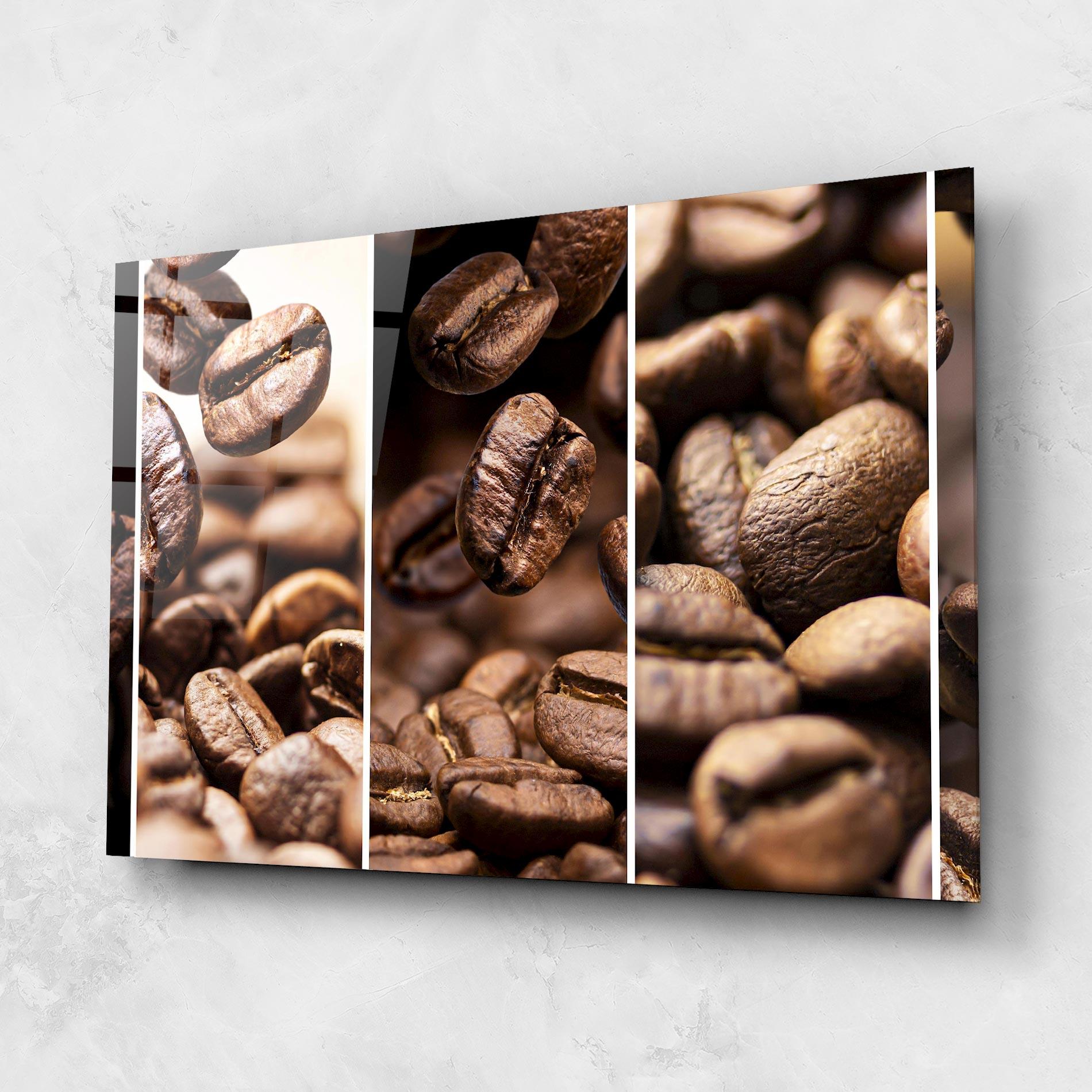 Стъклена картина Coffee Collage mockup 1