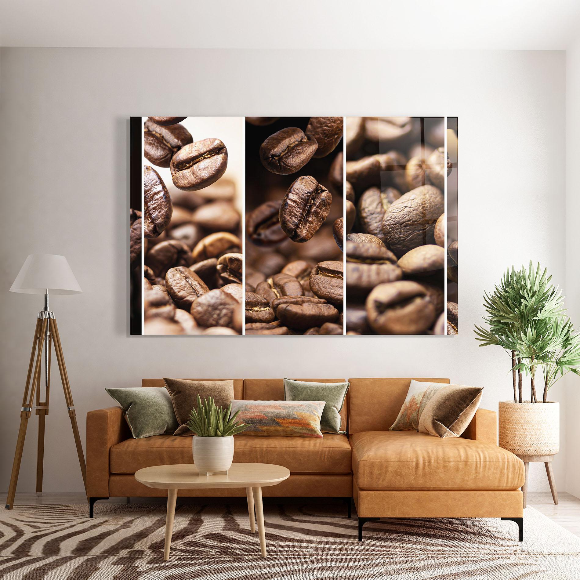 Стъклена картина Coffee Collage mockup 7