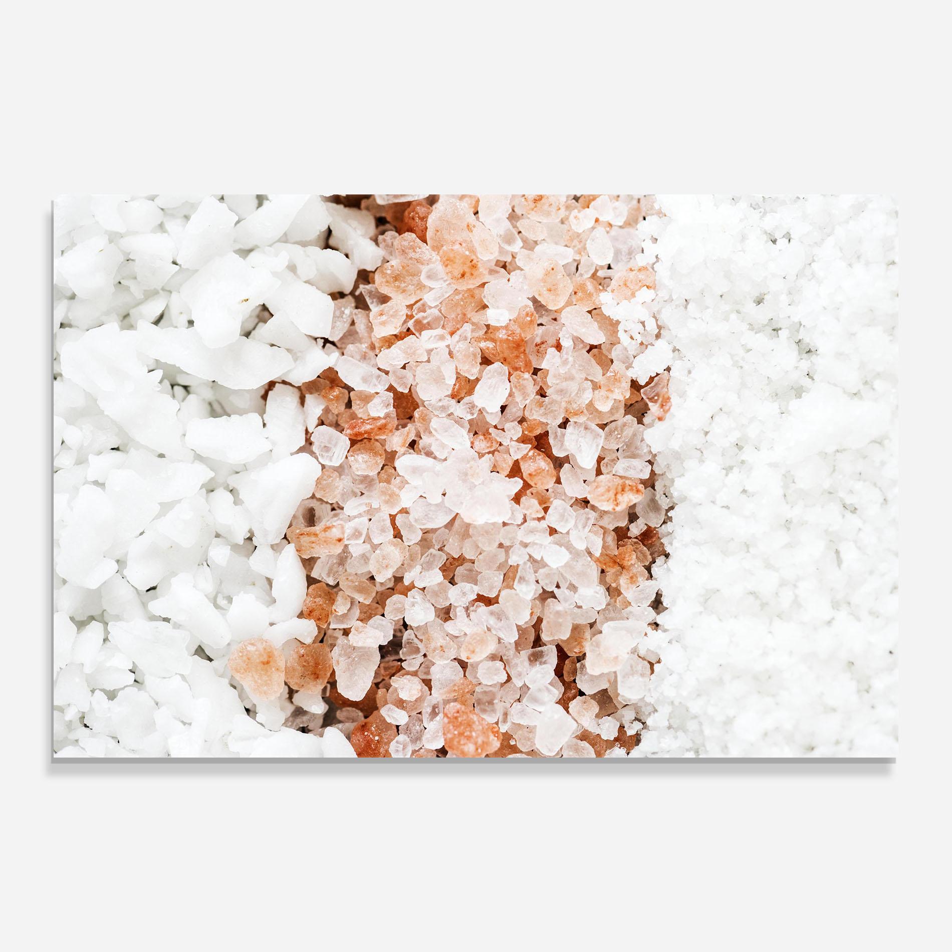 Стъклена картина Closeup Mixed Salt mockup 0