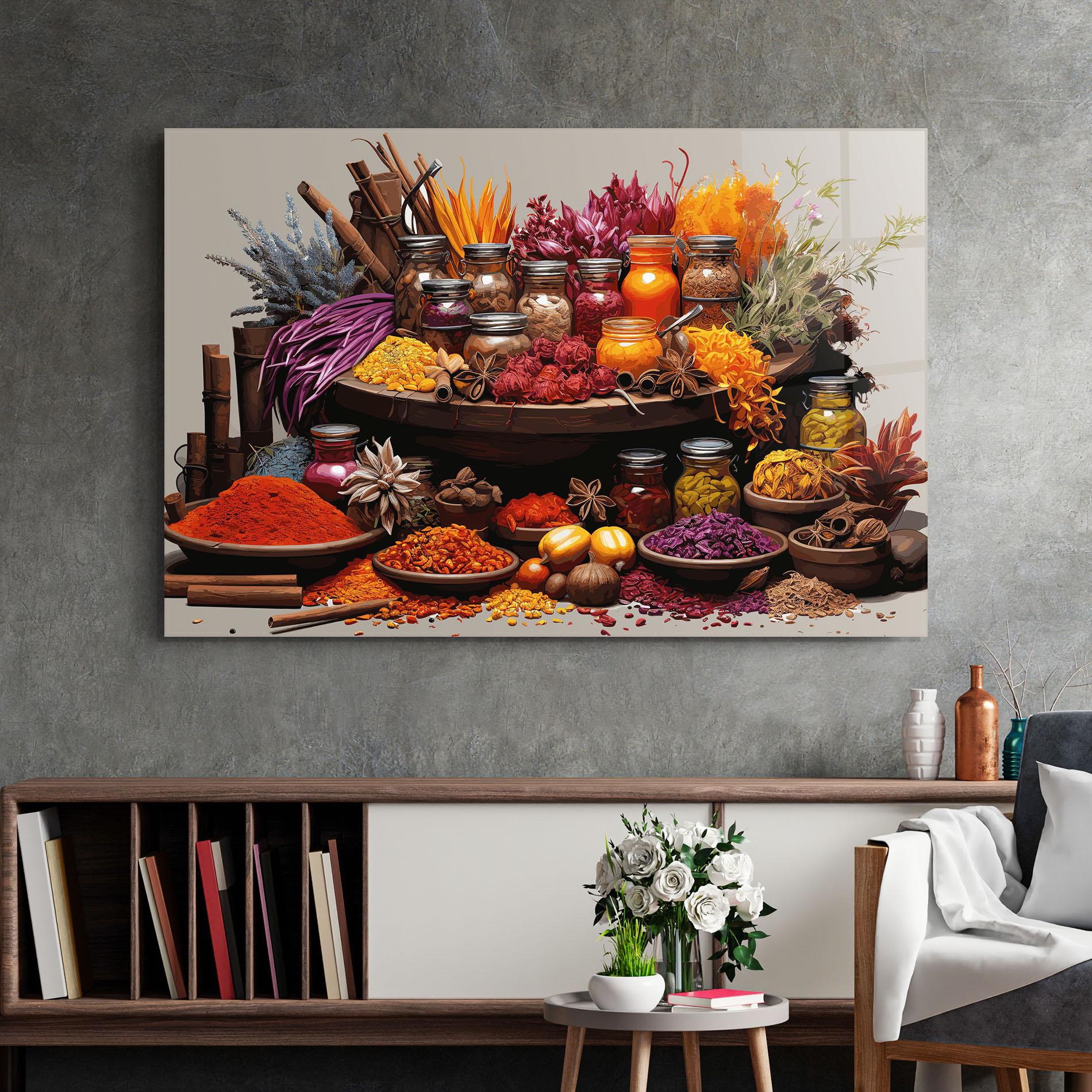 Стъклена картина Autumn Seasoning mockup 2