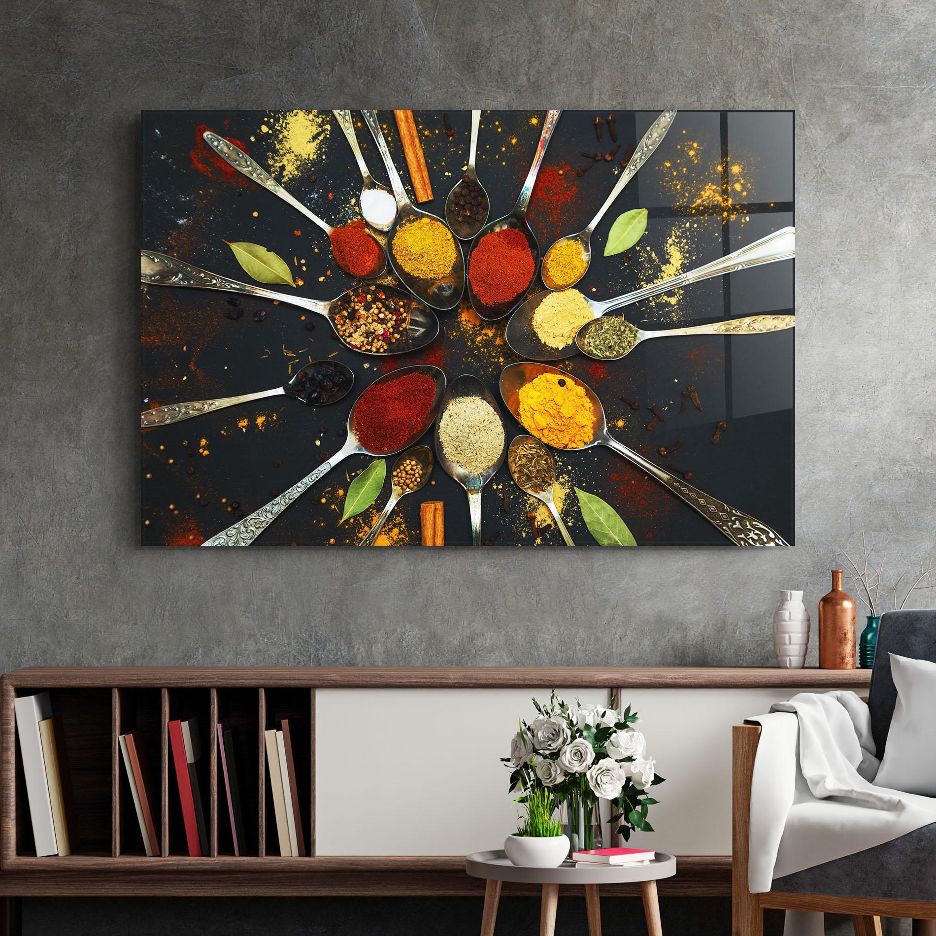 Стъклена картина Cooking Spoons mockup 2