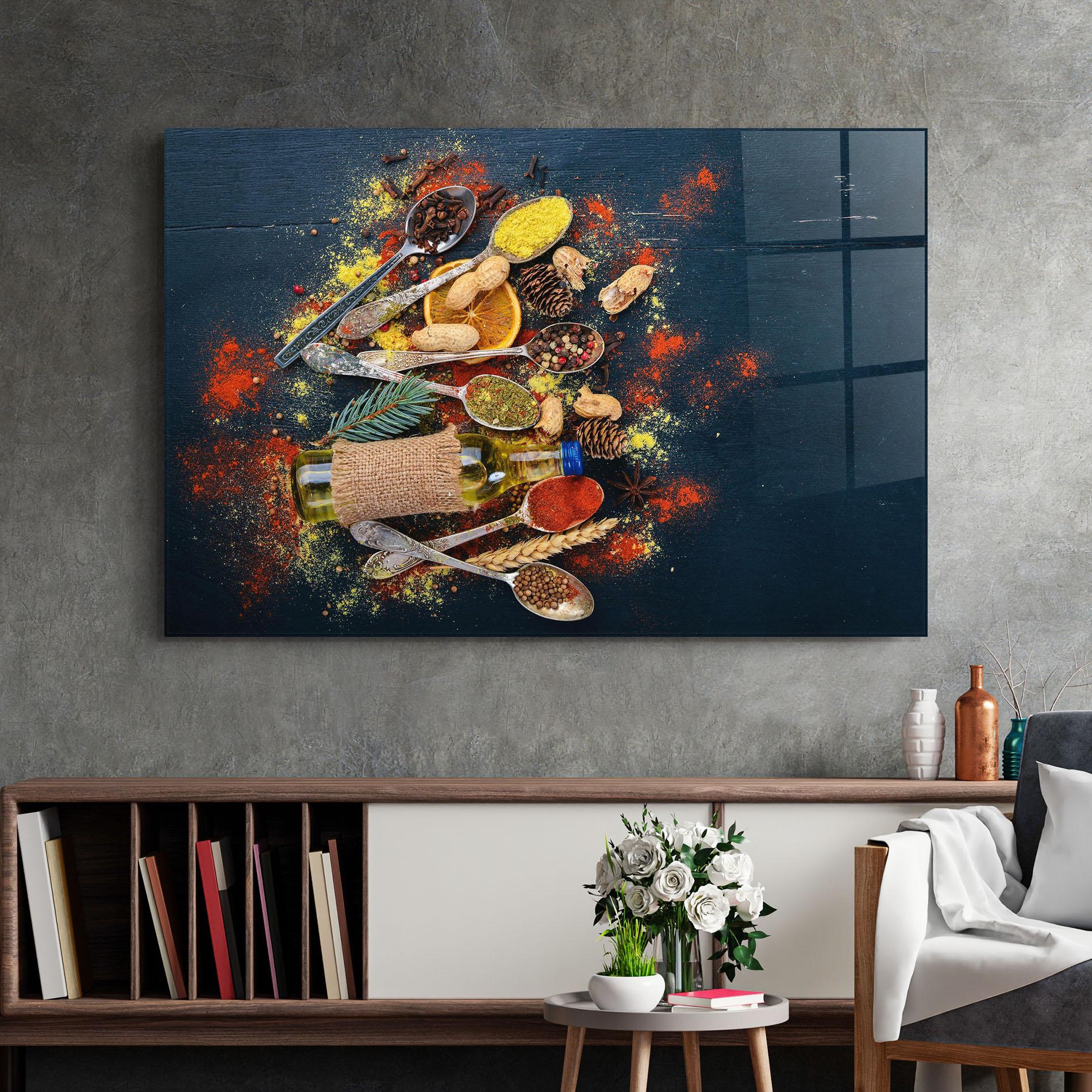 Стъклена картина Indian Cuisine mockup 2