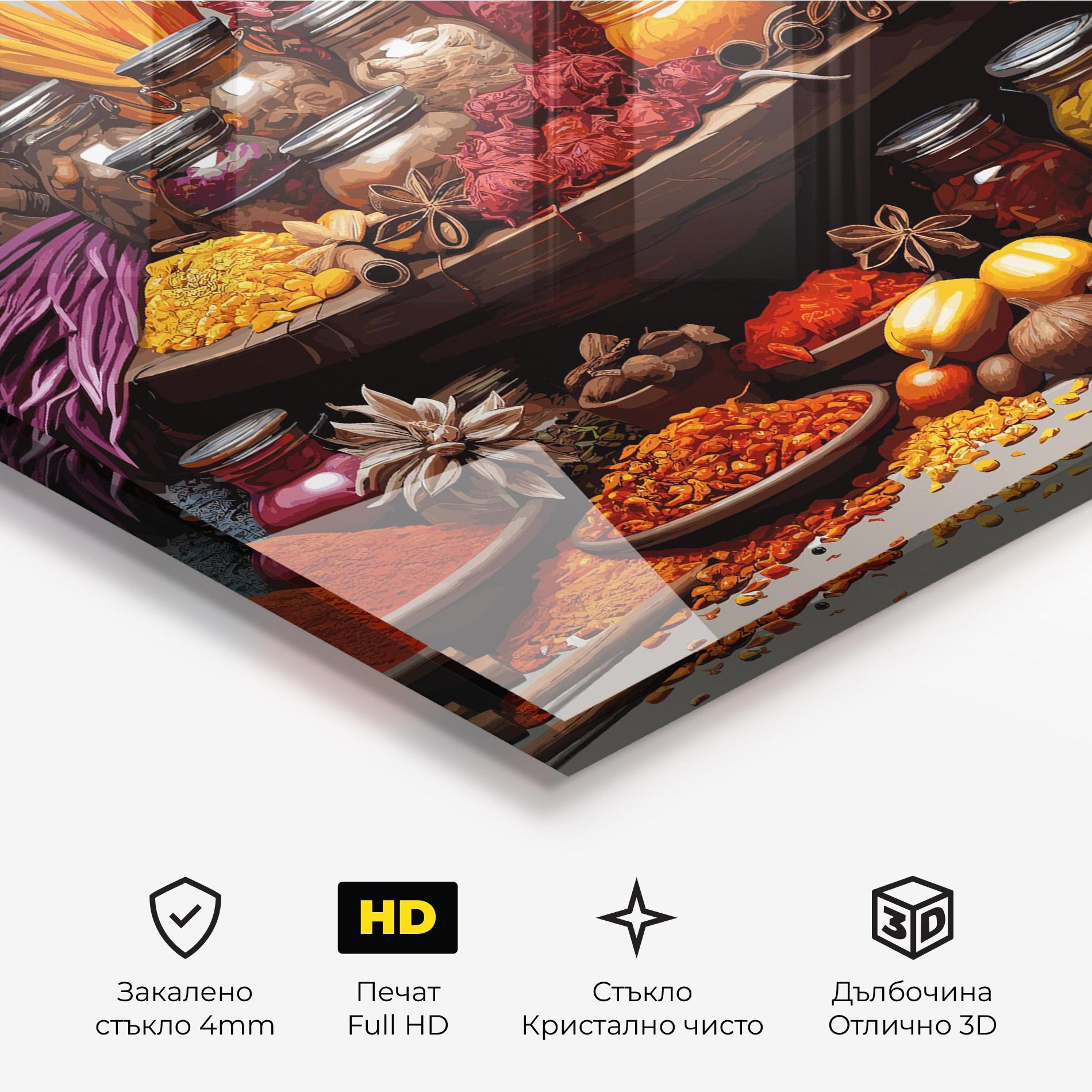 Стъклена картина Autumn Seasoning mockup 3