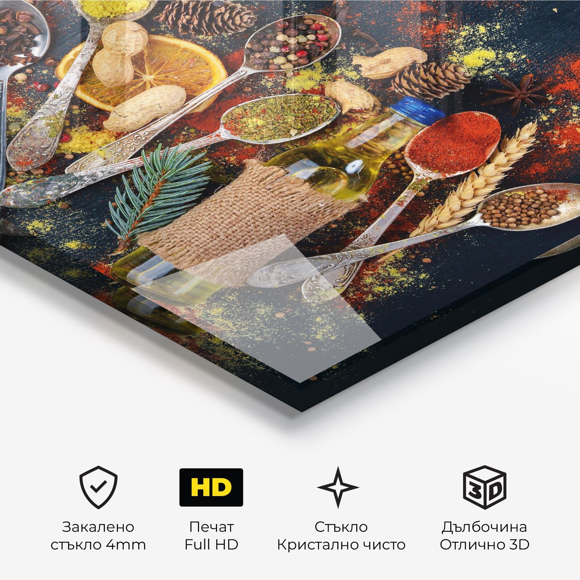 Стъклена картина Indian Cuisine mockup 3